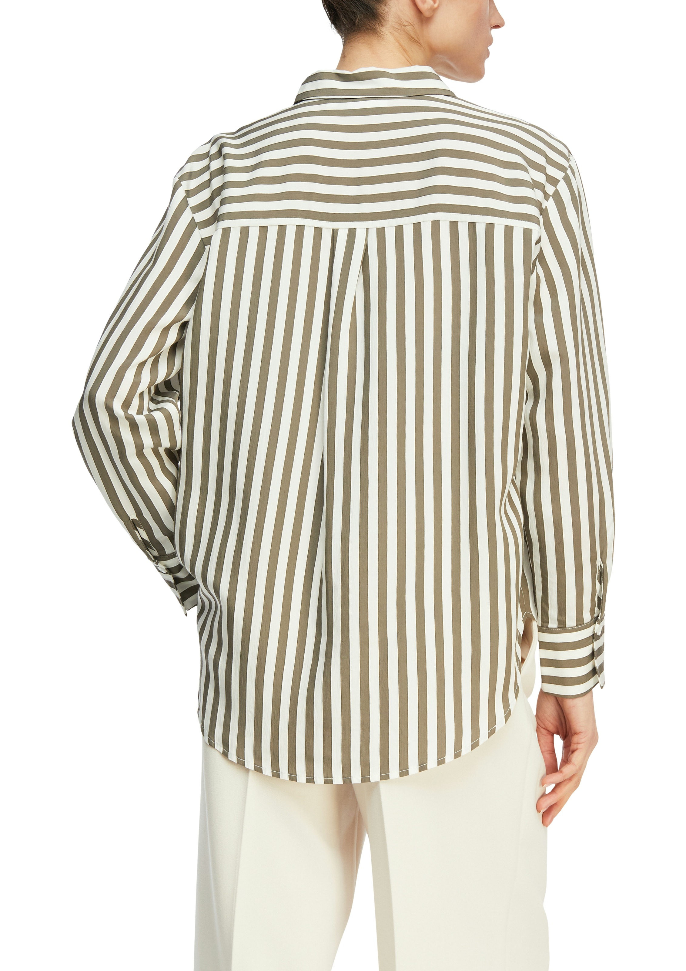 Comma Hemdbluse mit Jacquardstreifen günstig online kaufen