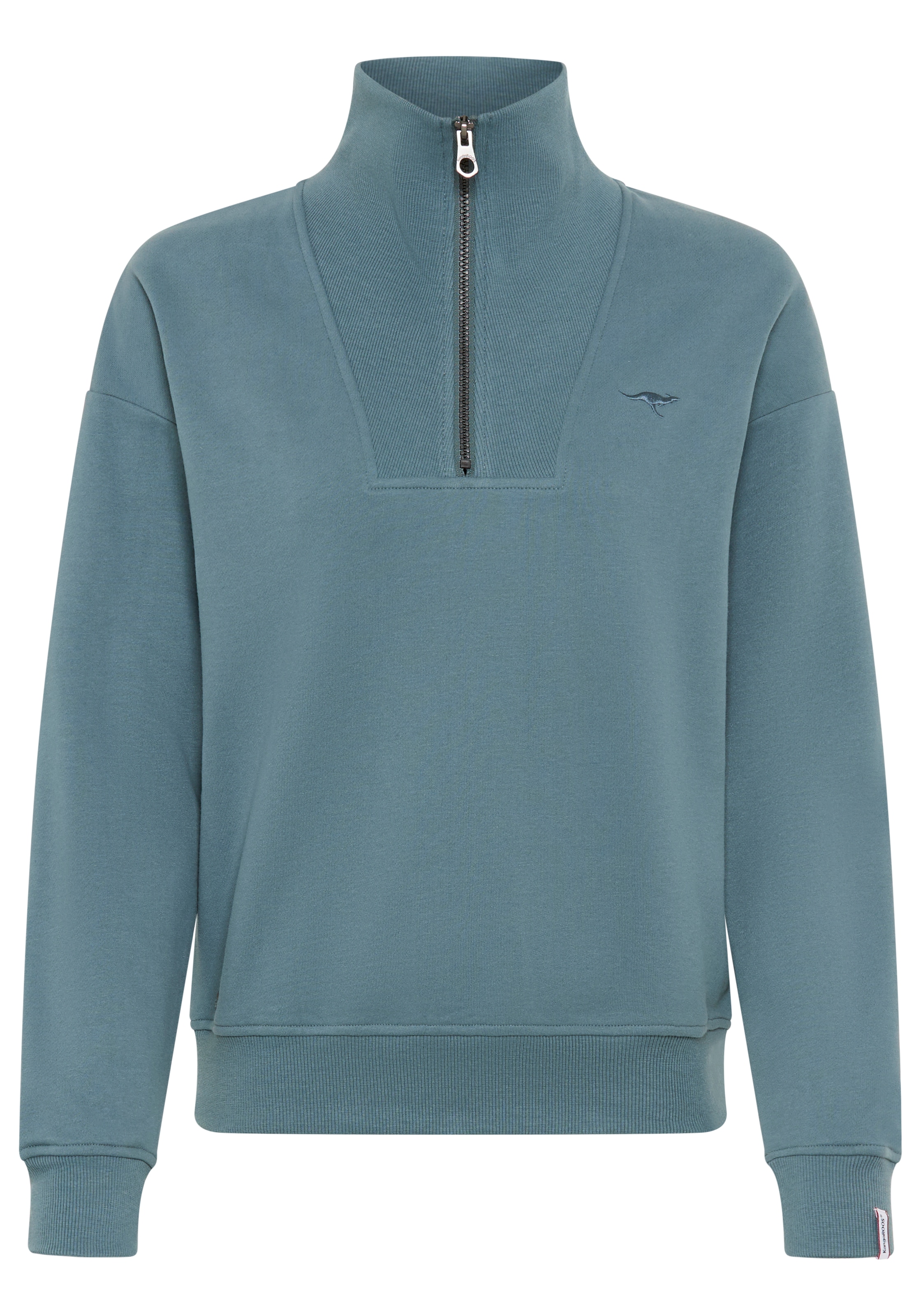 KangaROOS Sweatshirt, mit Troyer-Kragen