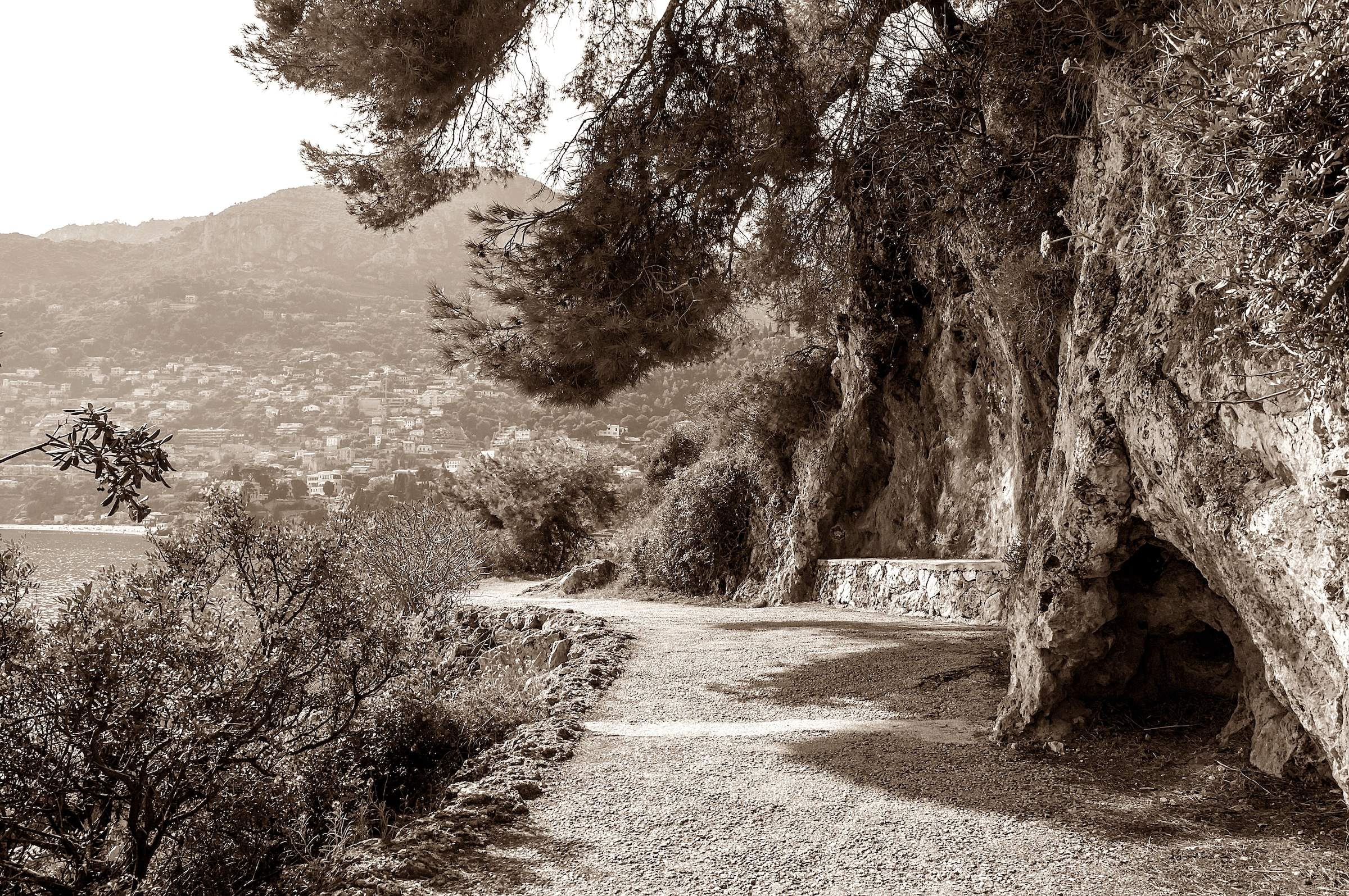 Papermoon Fototapete "lanschaft Sepia" günstig online kaufen