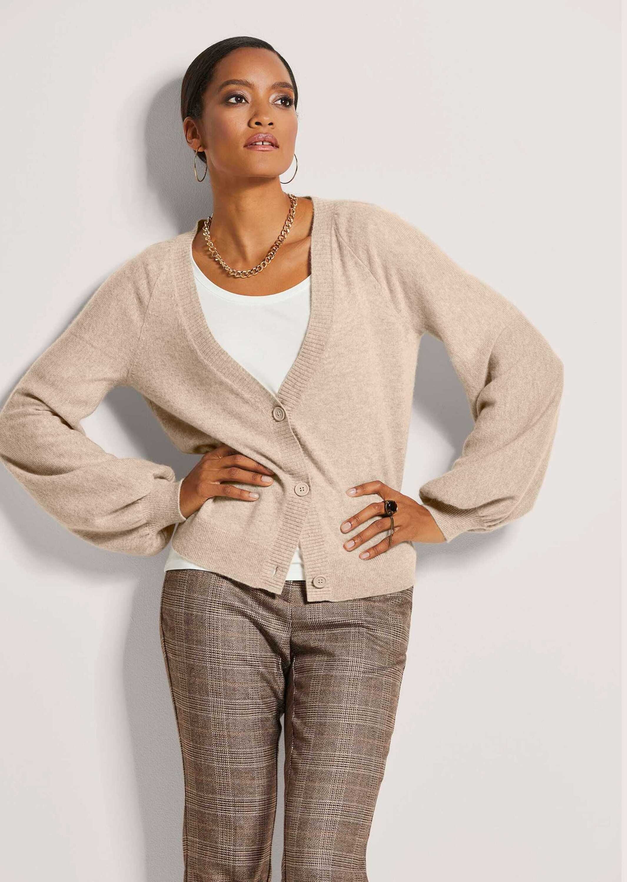 MADELEINE Strickjacke "Strickjacke Kaschmir-Cardigan mit Ballonärmeln" Good günstig online kaufen