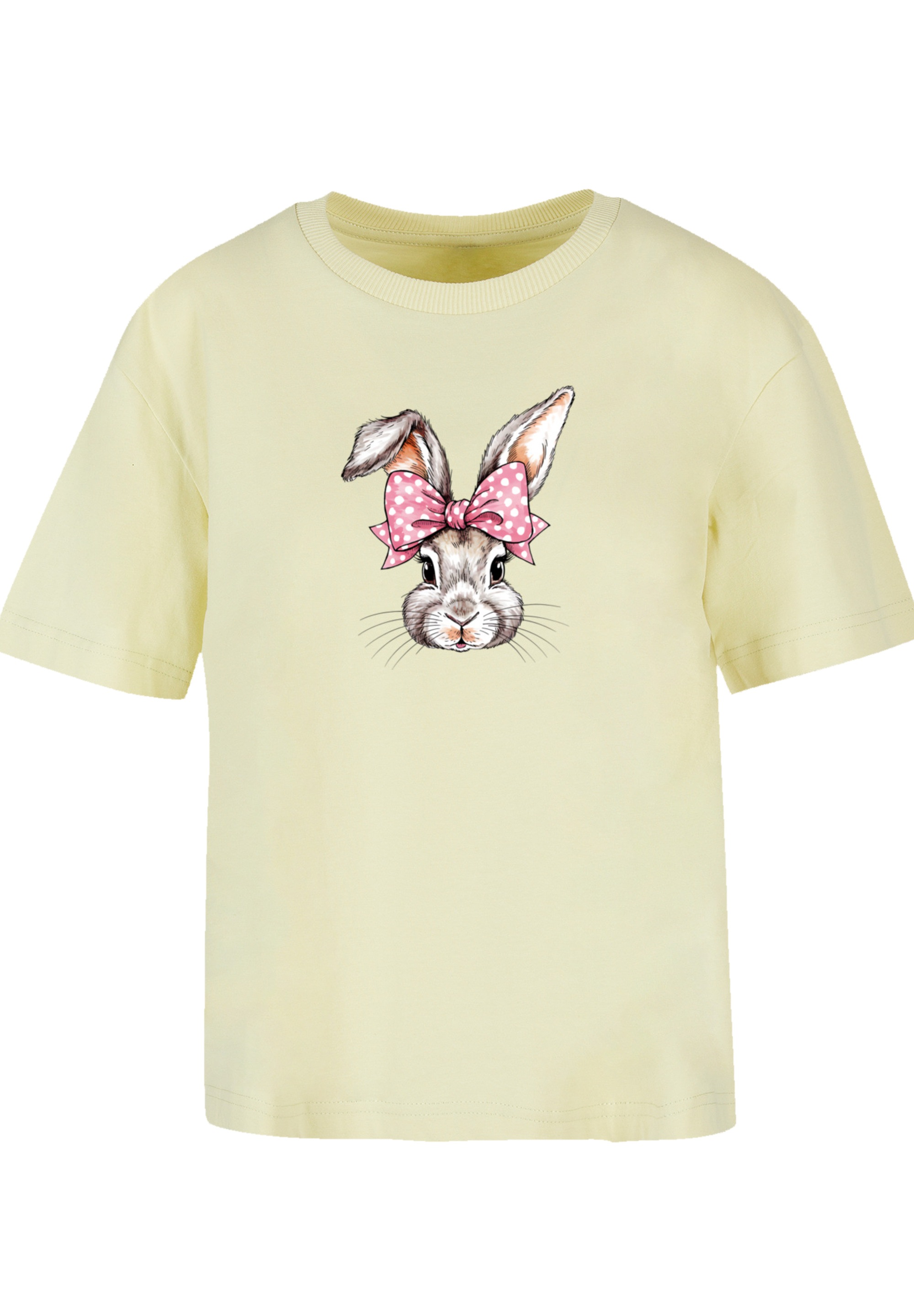 F4NT4STIC T-Shirt »Niedlicher Hase mit Schleife«, Premium Qualität