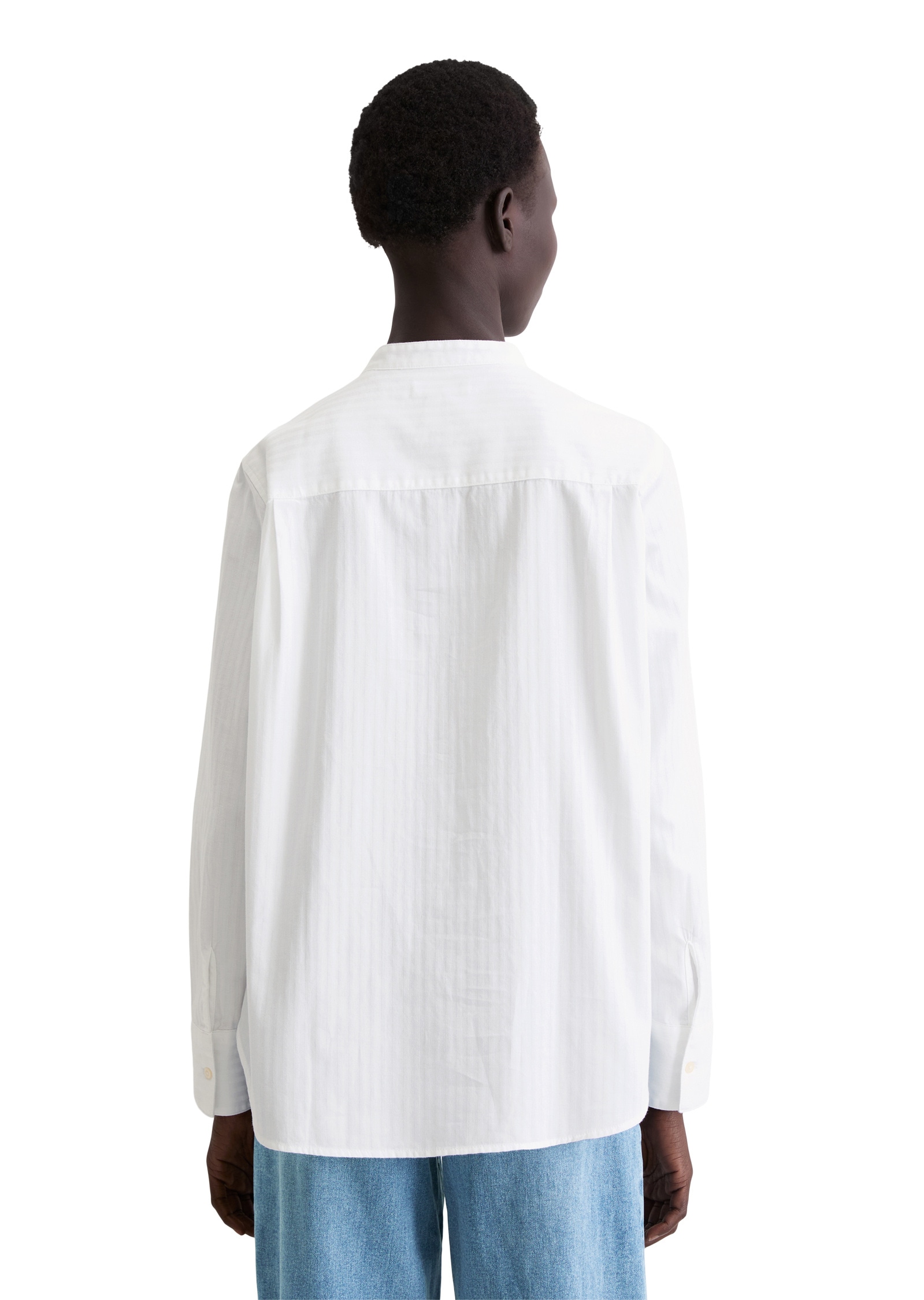 Marc O'Polo Langarmbluse »aus tonal gestreifter Baumwolle«