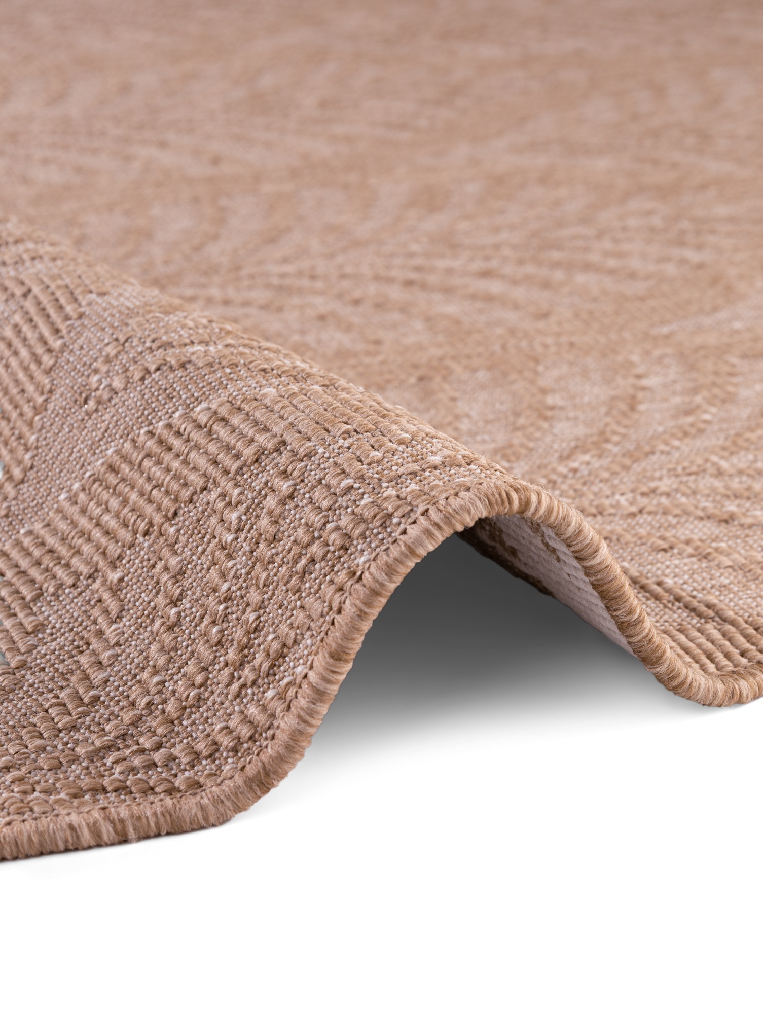 NORTHRUGS Outdoorteppich »Liora Wendeteppich«, rund, 5 mm Höhe, In und Outdoor, Flachgewebe, wetterfest, pflegeleicht, robust