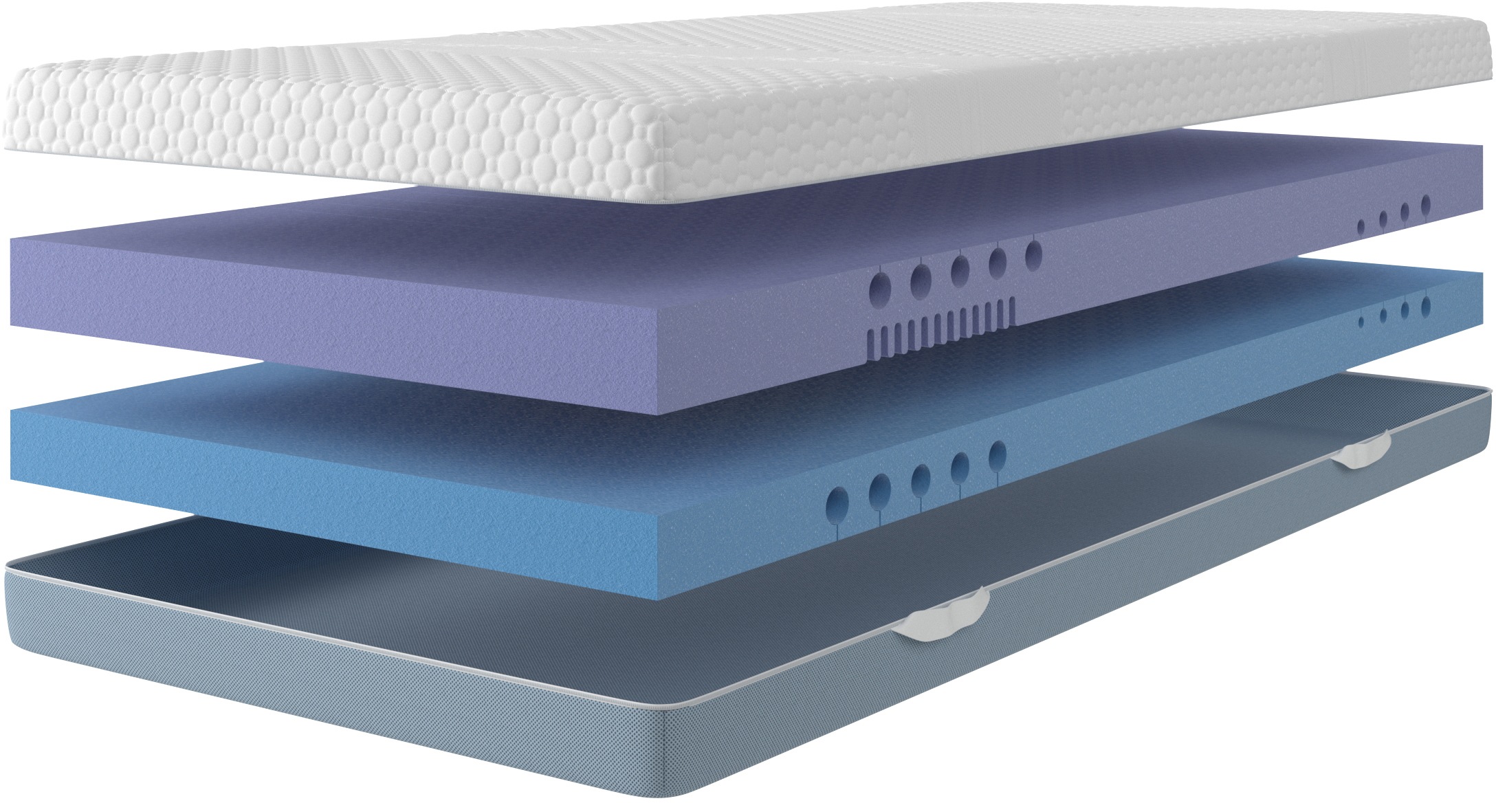 Älgdröm Hybridschaum-Matratze »NEUHEIT: Flipper Premium, 7 Zonen Matratze 90x200 cm, 140x200 cm«, 25 cm hoch, (1 St., 1-tlg.), vier unterschiedlich feste Liegeseiten (H2+3/H3+4/H4+H5), wendbar