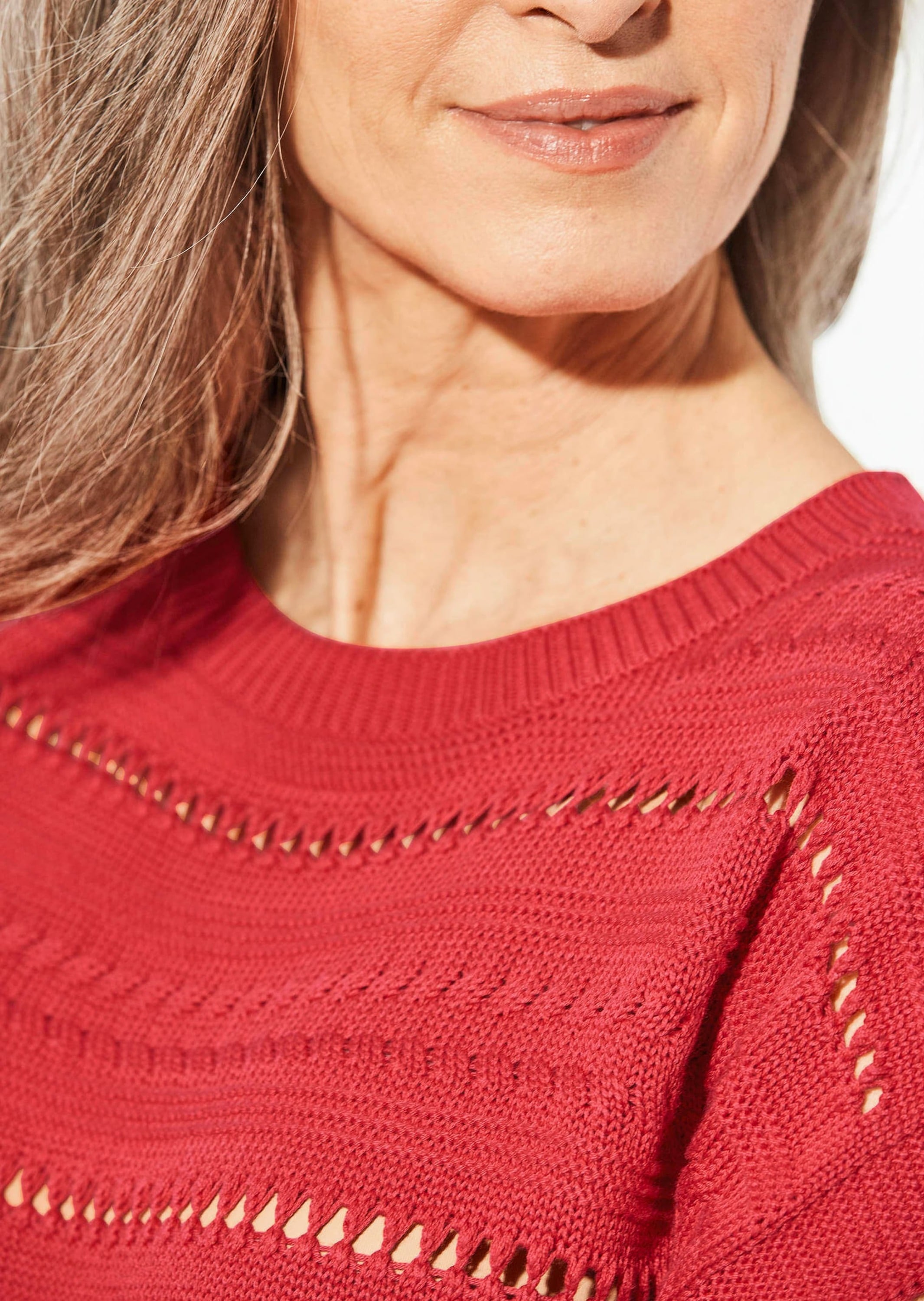 GOLDNER Rundhalspullover »Stricktop Stricktop mit U-Boot-Ausschnitt«