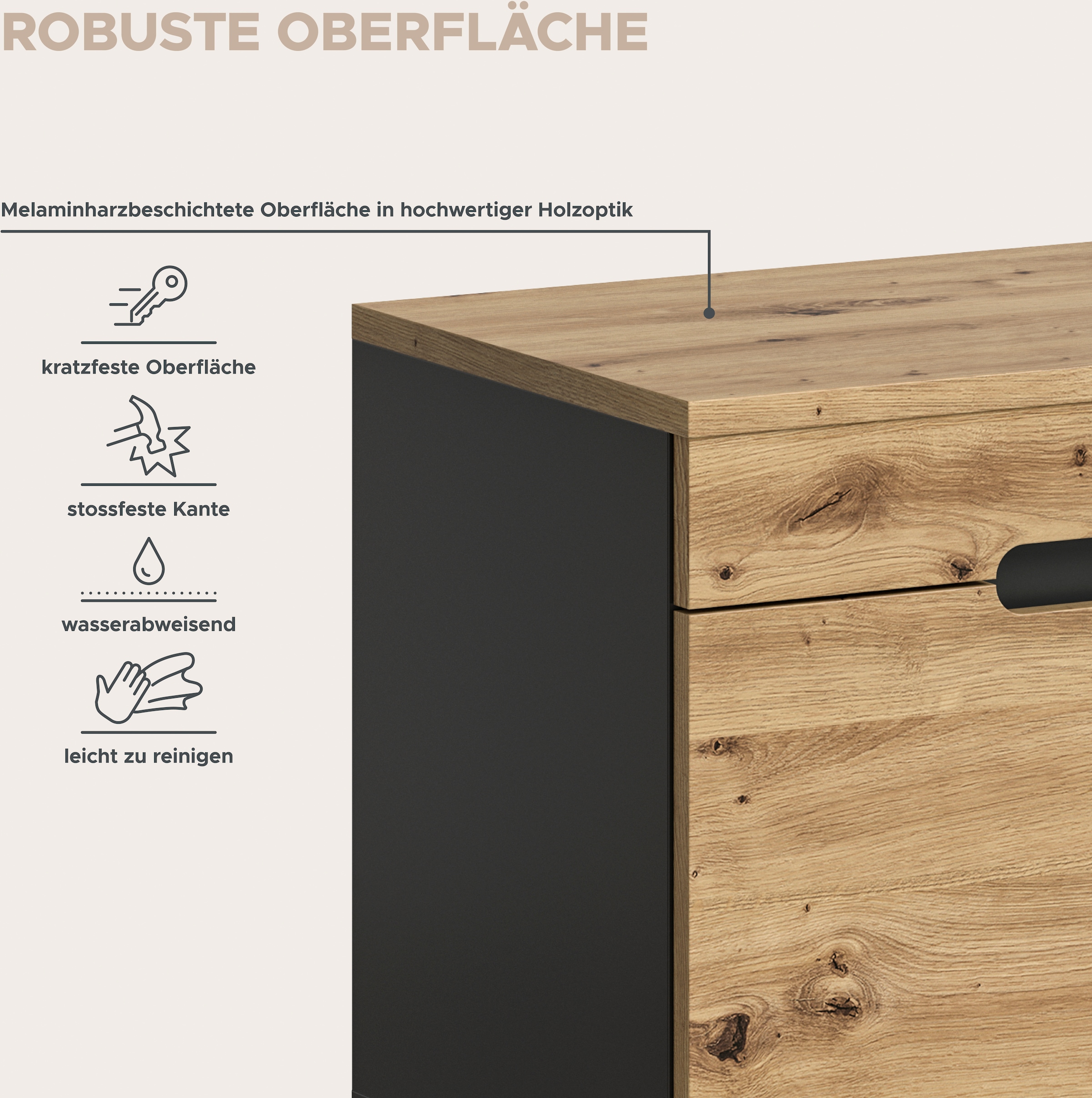 INOSIGN Sitzbank »REHAT, Breite 80cm, TOPSELLER!, 2 Türen, 2 Fächer«, Garderobenbank, Flurbank, Dielenbank, Bank mit Stauraum, Bank