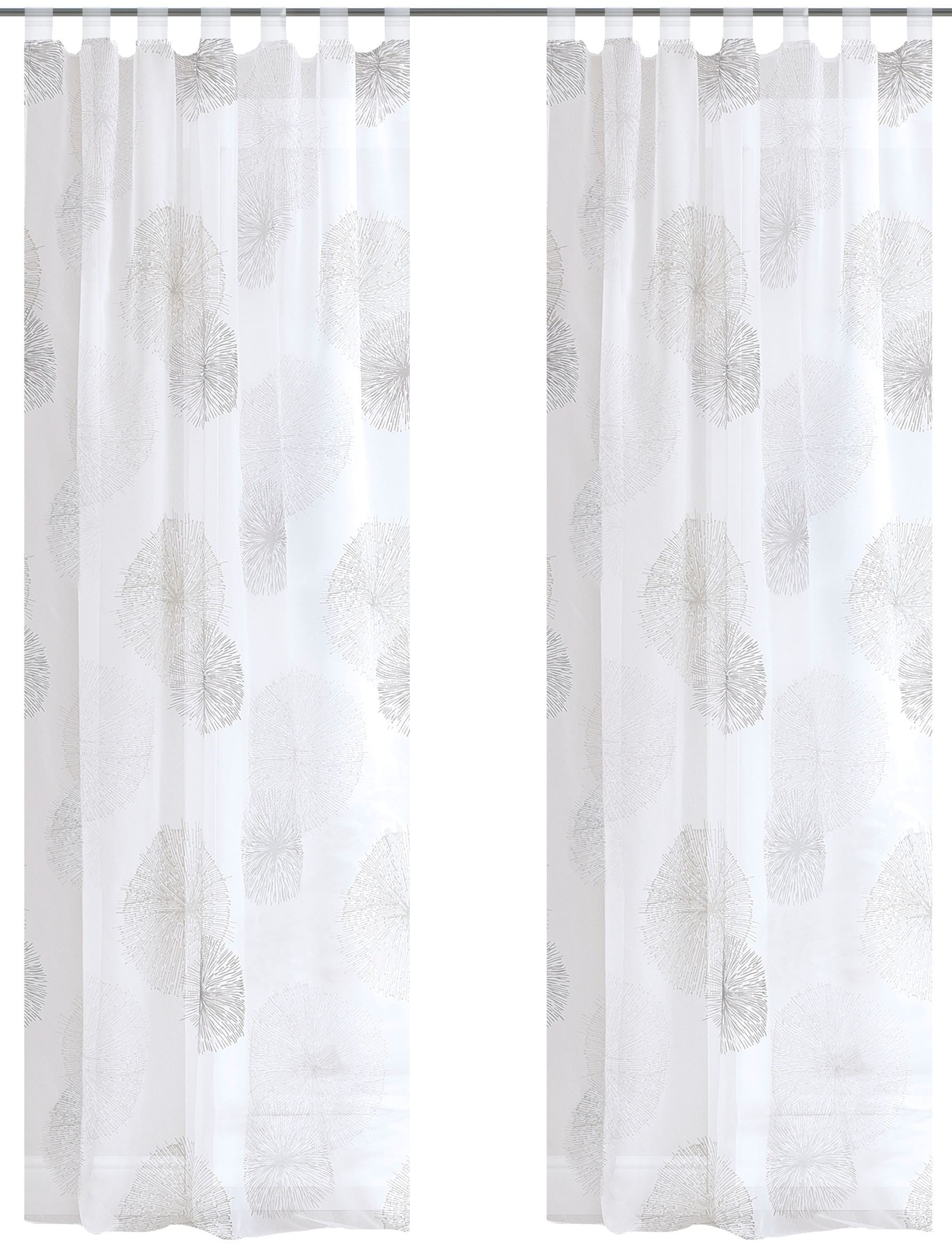 HOME WOHNIDEEN 1100000002199 "RAWLINS" Schlaufen 2 Stk. tlg. 2er Pack Schlaufenschal RAWLINS bedruckt
