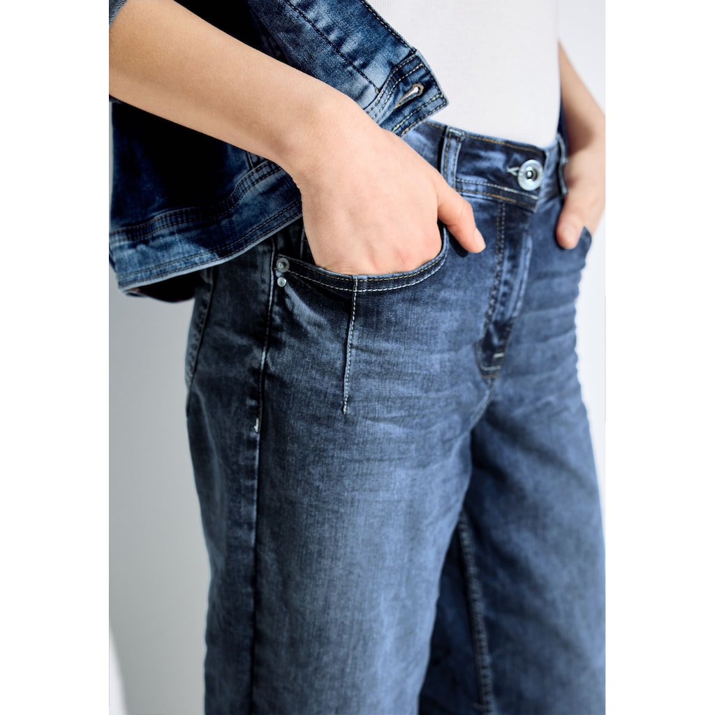 Cecil Loose-fit-Jeans, aus Baumwolle mit Stretchanteil
