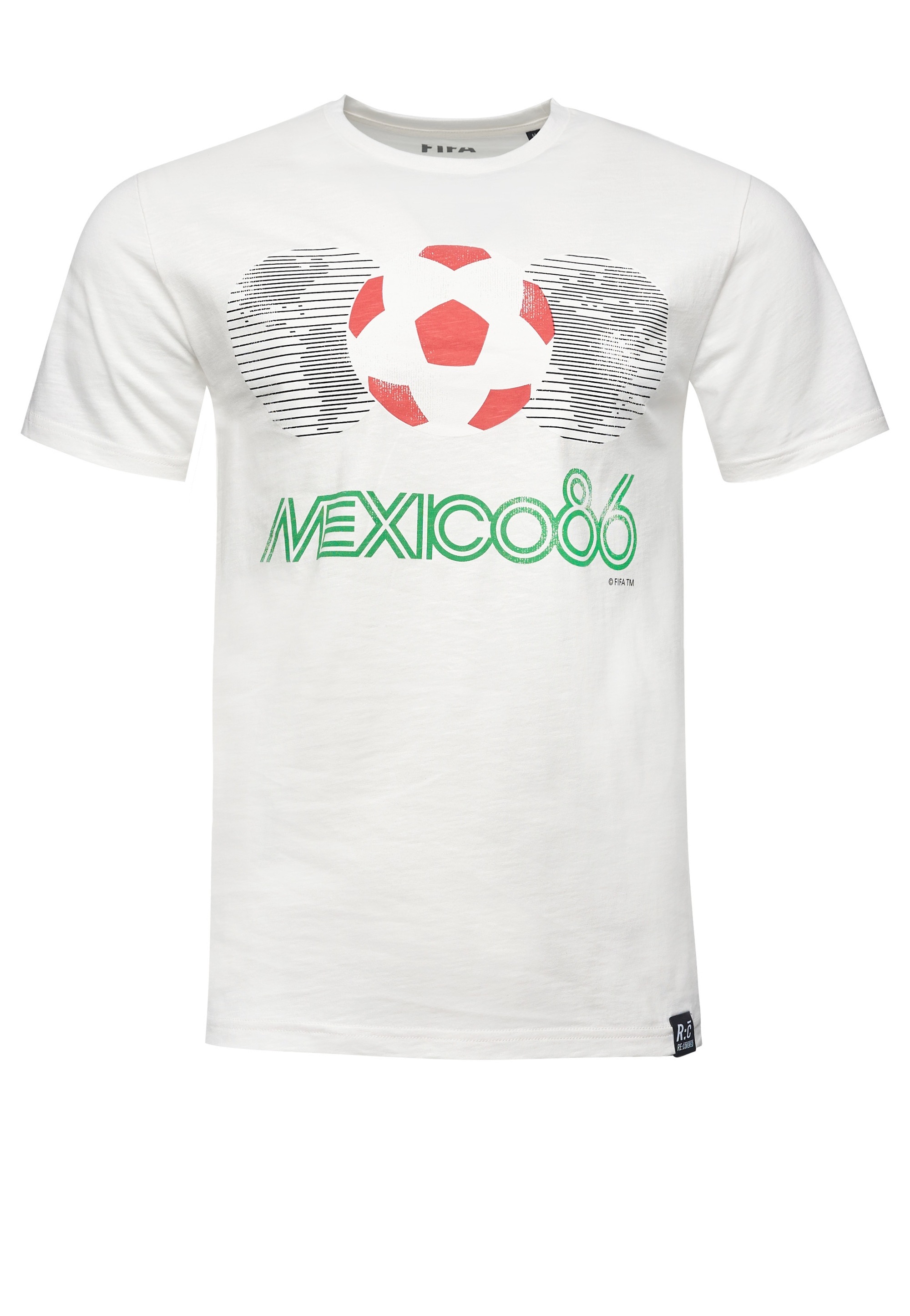 Recovered T-Shirt »FIFA World Cup 1986«, im zeitlosen Design