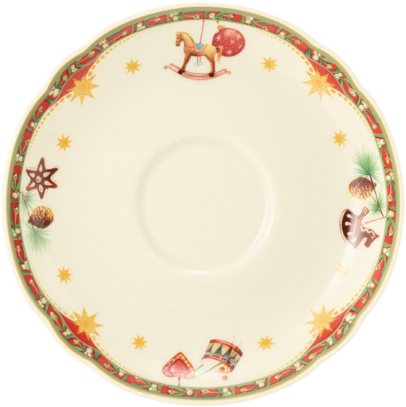 Untertasse SELTMANN WEIDEN "Marieluise - Weihnachtsnostalgie", bunt, B:13cm H:2cm L:13cm T:13cm Ø:13cm, Porzellan, Speiseteller, Teeuntertasse 13 cm