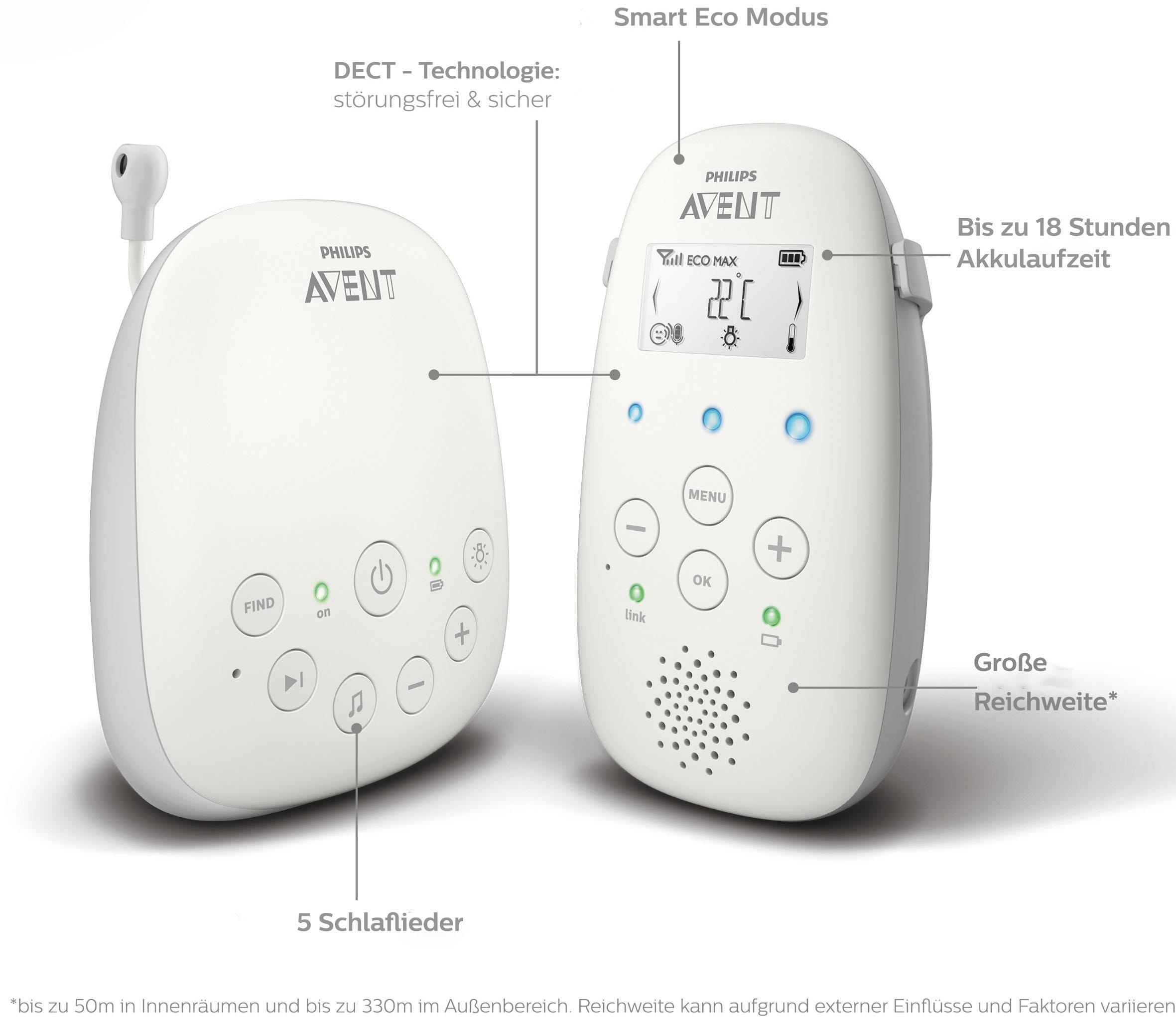 Philips AVENT Babyphone »SCD713/26«, mit Gegensprechfunktion und Nachtlicht