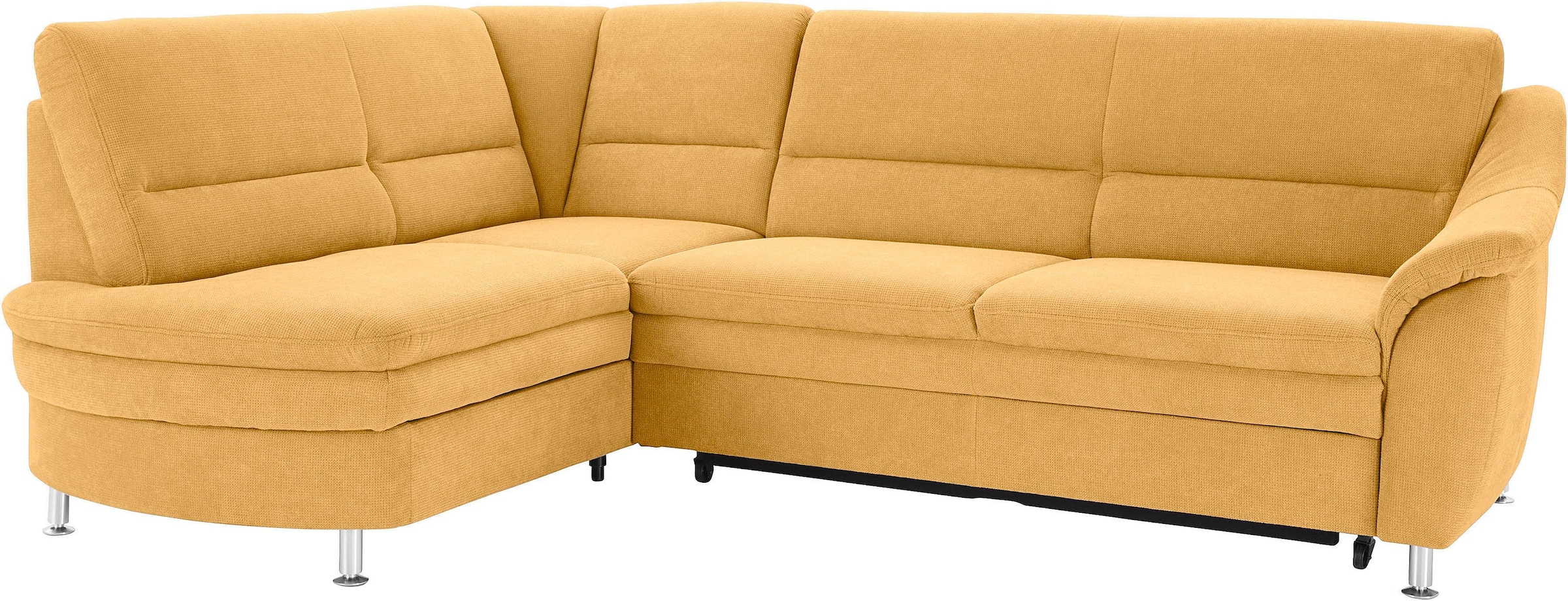 sit&more Ecksofa "Cardoso L-Form" mit Federkern, wahlweise mit Schlaffunktion und Schubkasten