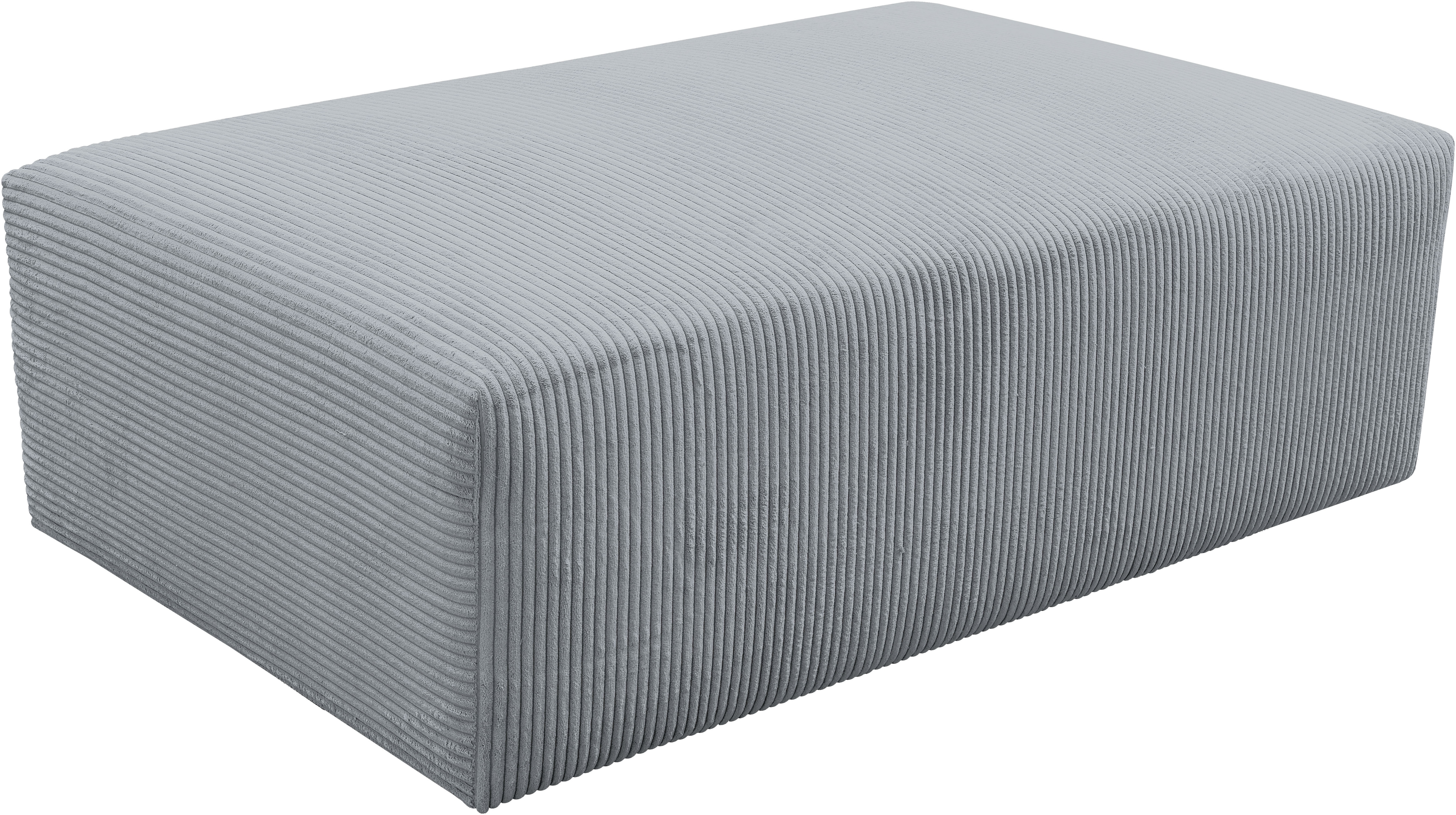 WERK2 Polsterhocker "Zeus-XL Polsterhocker modern und bequem" Curvy Trend Hocker mit urbaner Optik