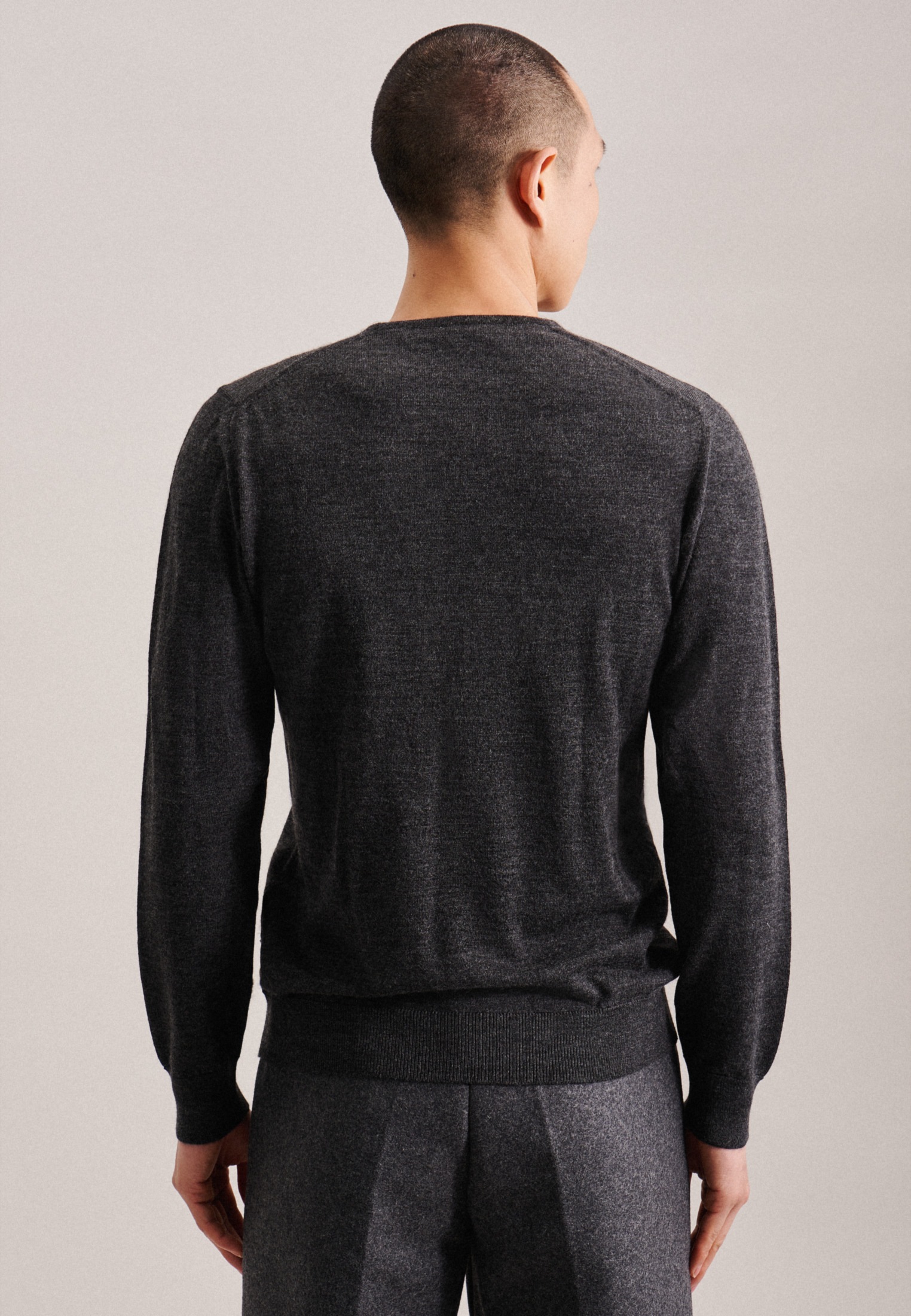 seidensticker Strickpullover »Schwarze Rose«, V-Neck Uni