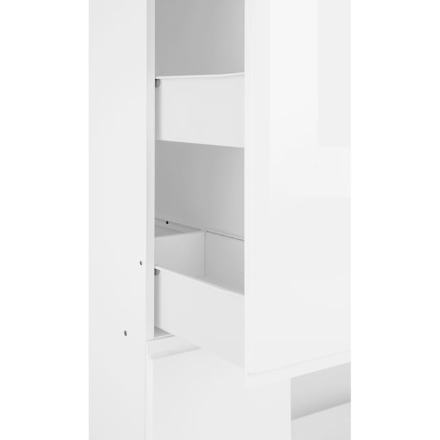 HELD MÖBEL Apothekerschrank »Virginia«, 200 cm hoch 30 cm breit, 2 Auszüge  mit 5 Ablagen, griffloses Design bestellen | BAUR