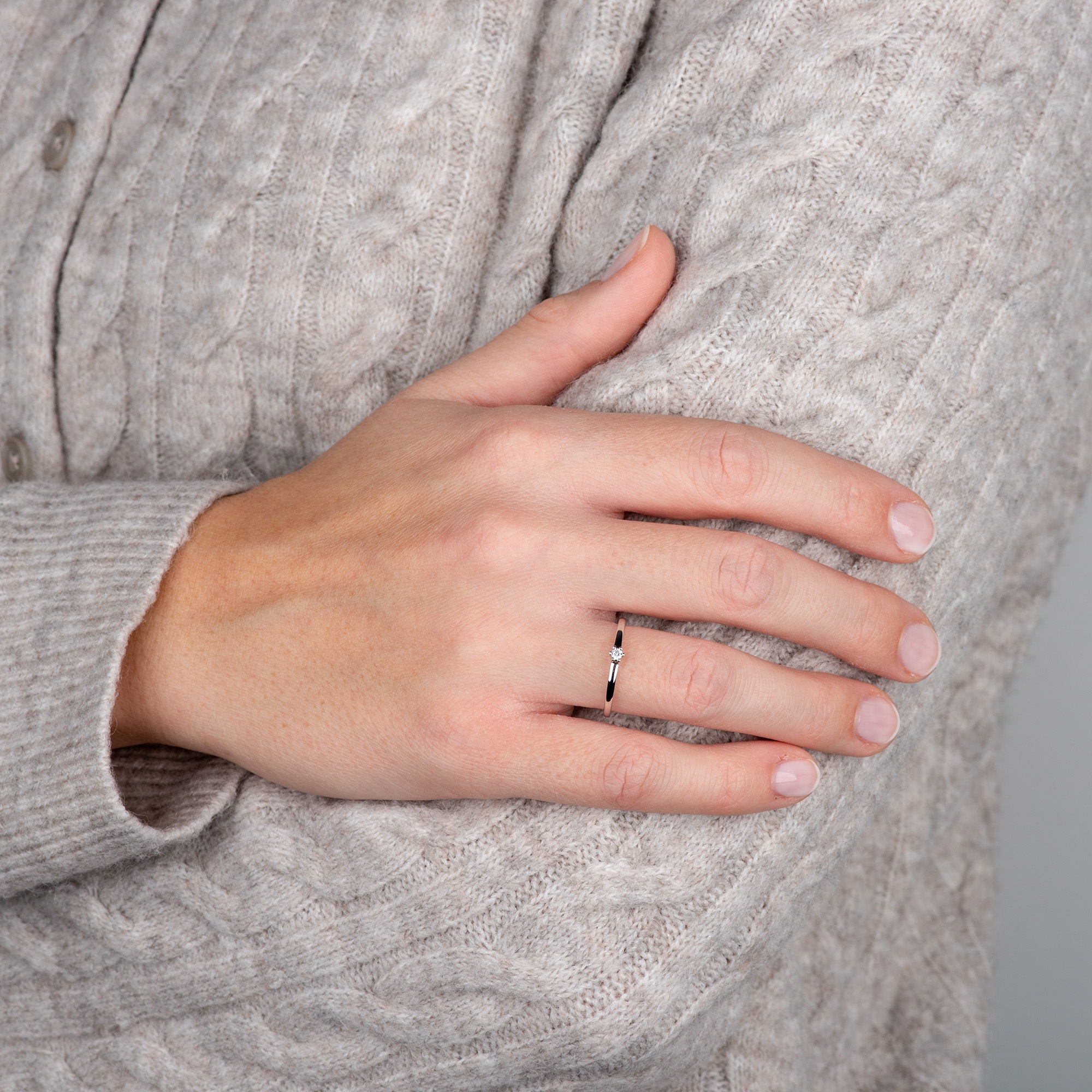 Orolino Fingerring »585 Gold 1x Brillant 0,05ct.«