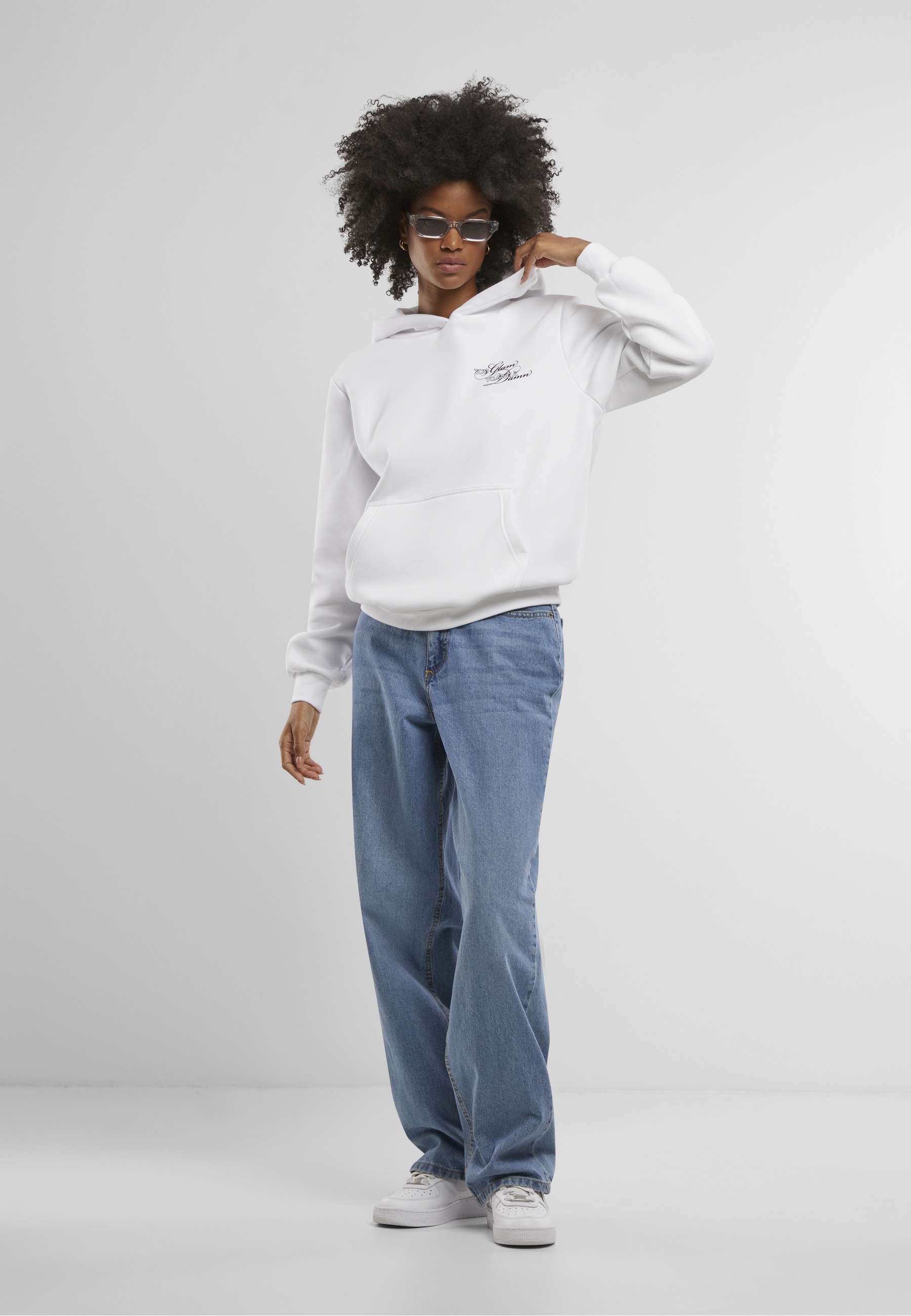 Miss Tee Kapuzenpullover »Miss Tee Give A Damn Ladies Fluffy Hoody« 1