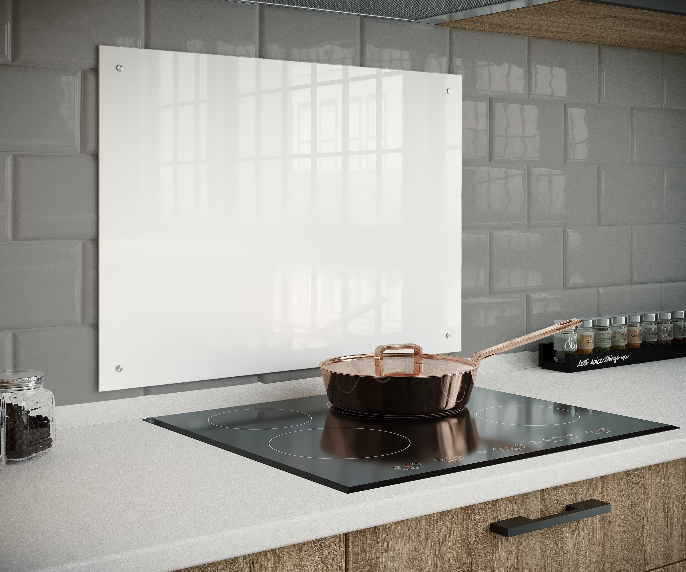 Thumbnail - VCM Spritzschutz "Küchenrückwand Herd Spritzschutz 115 x 50 cm Esilo"