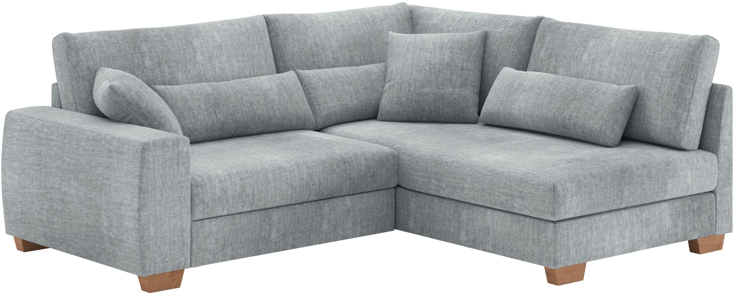 Mr. Couch Ecksofa »Helena L-Form, bis 140 kg belastbar«, mit Taschenfederkern, wahlweise mit Bettfunktion