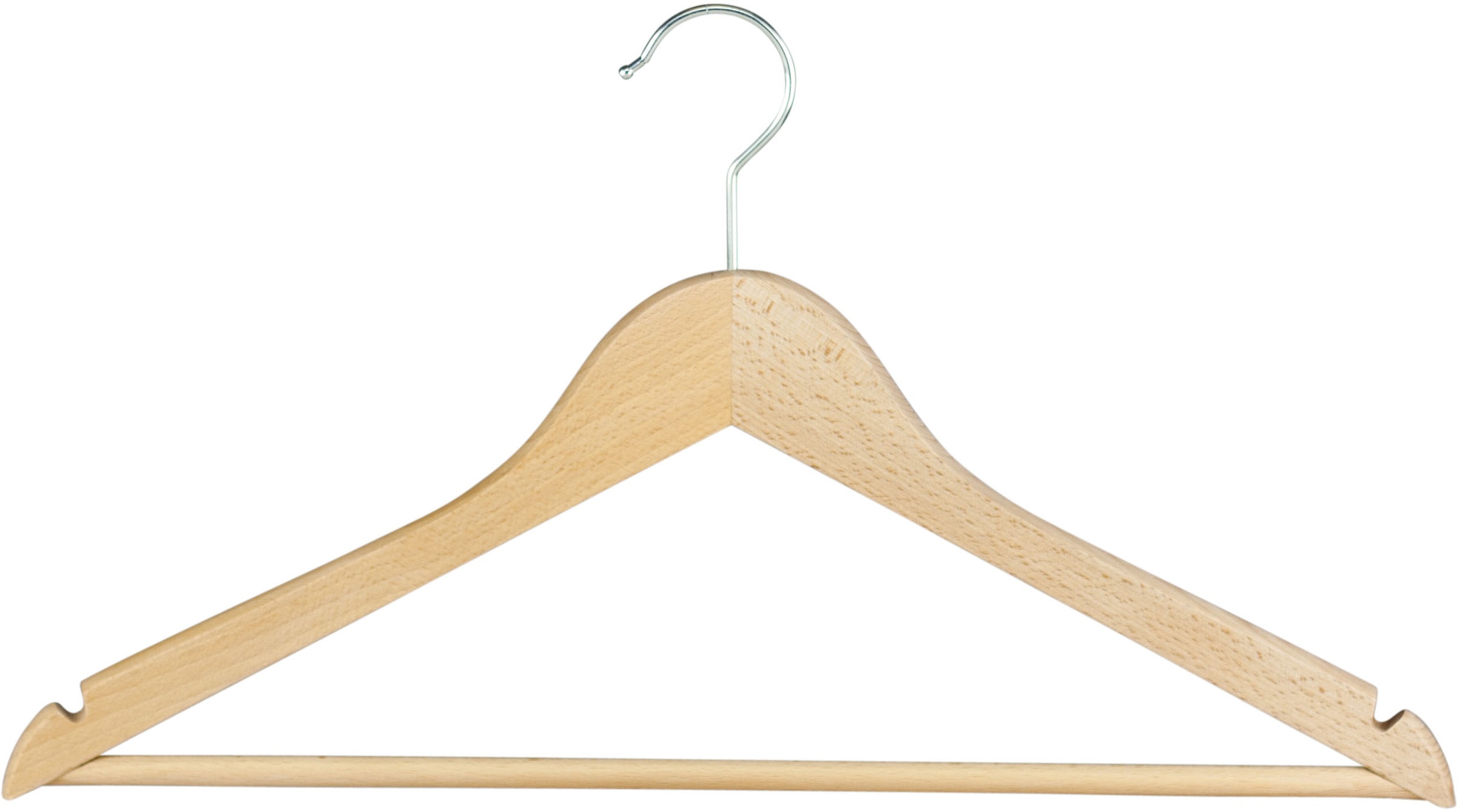 Kleiderbügel »Tedd«, (Set, 10 tlg.), nachhaltiger Kleiderbügel aus Buchenholz