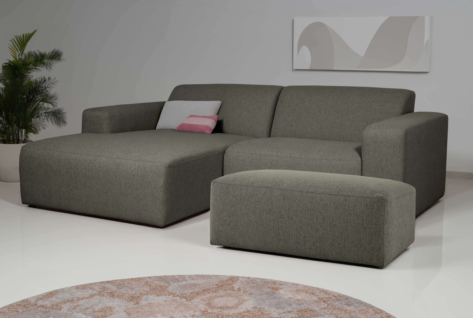 INOSIGN Ecksofa "Koa,228cm, L-Form, Modulsofa, Webstoff, Cord, Struktur, Ch günstig online kaufen