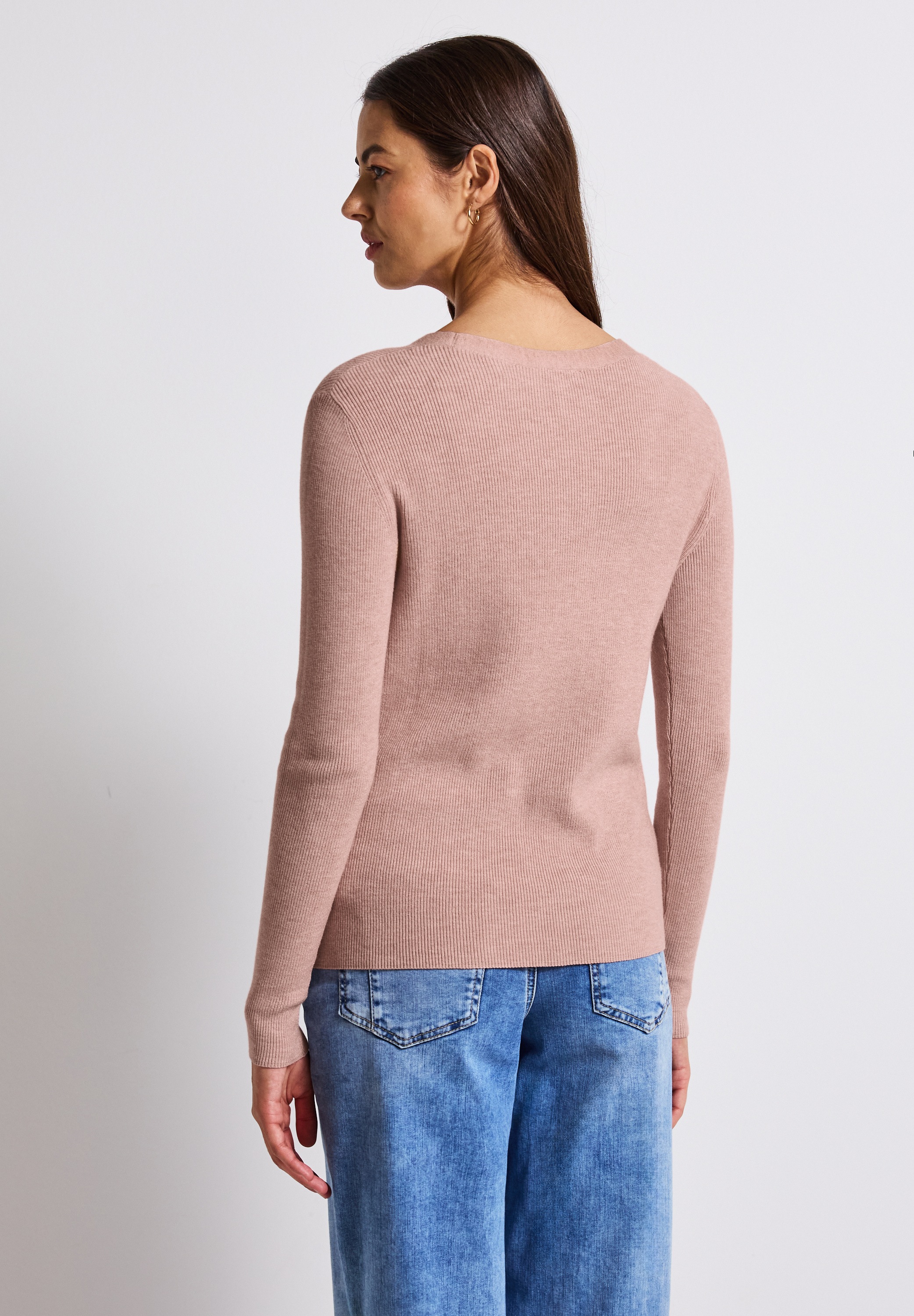 STREET ONE Strickpullover, aus softem Materialmix
