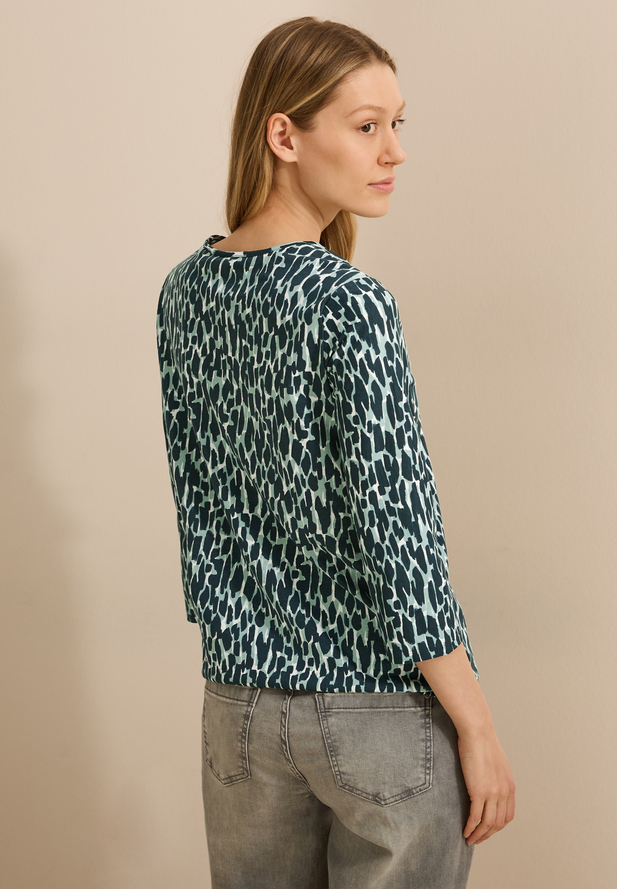 Cecil 3/4-Arm-Shirt, aus reiner Baumwolle