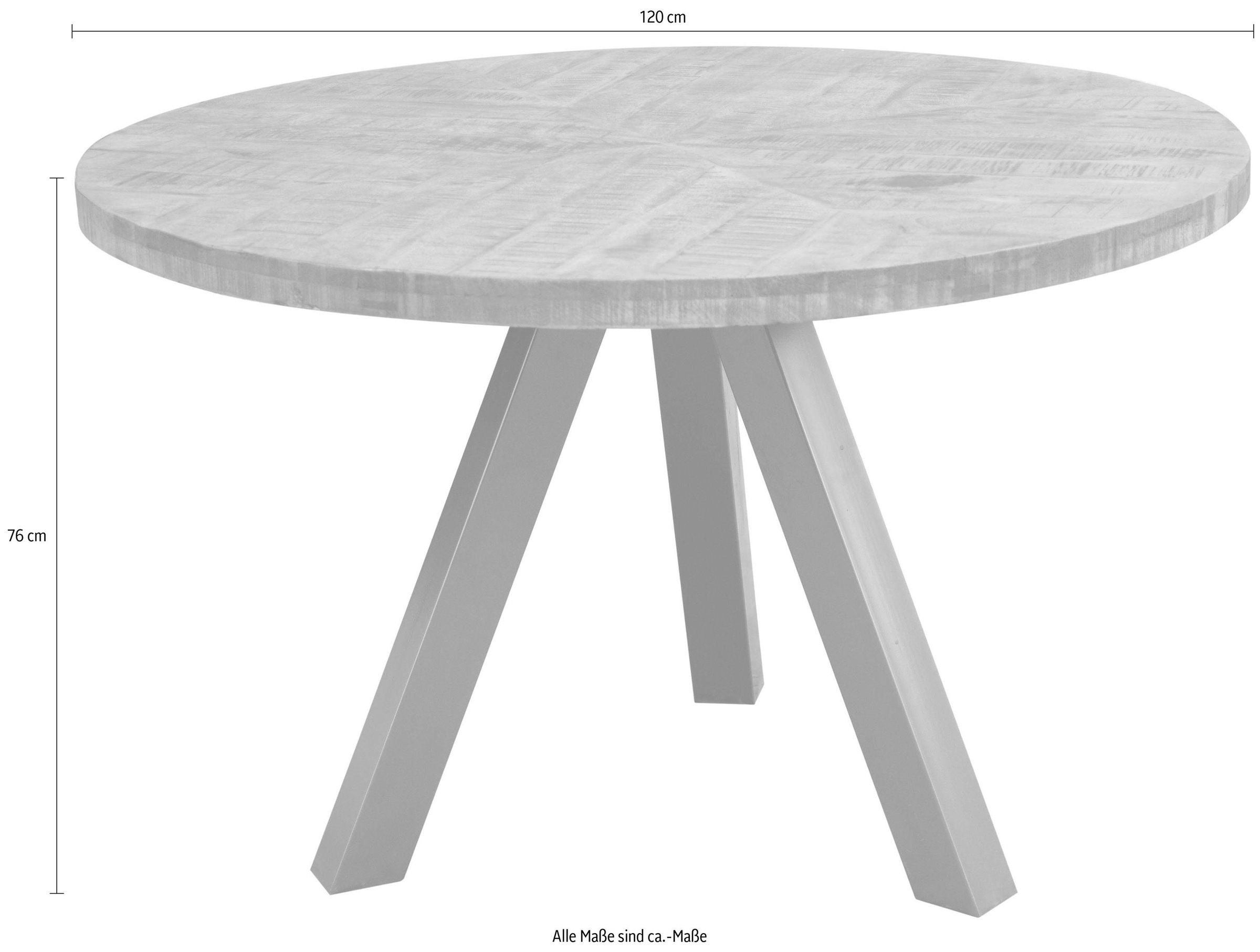 SIT Esstisch »Tops&Tables«, mit Massivholzplatte aus Mangoholz, runder Tisch