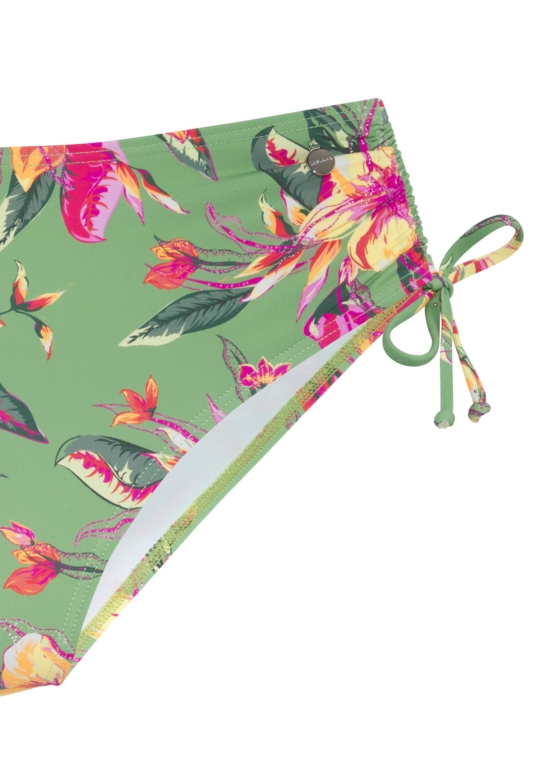 Thumbnail - LASCANA Bikini-Hose "Malia", mit seitlicher Raffung mit tropischem Print