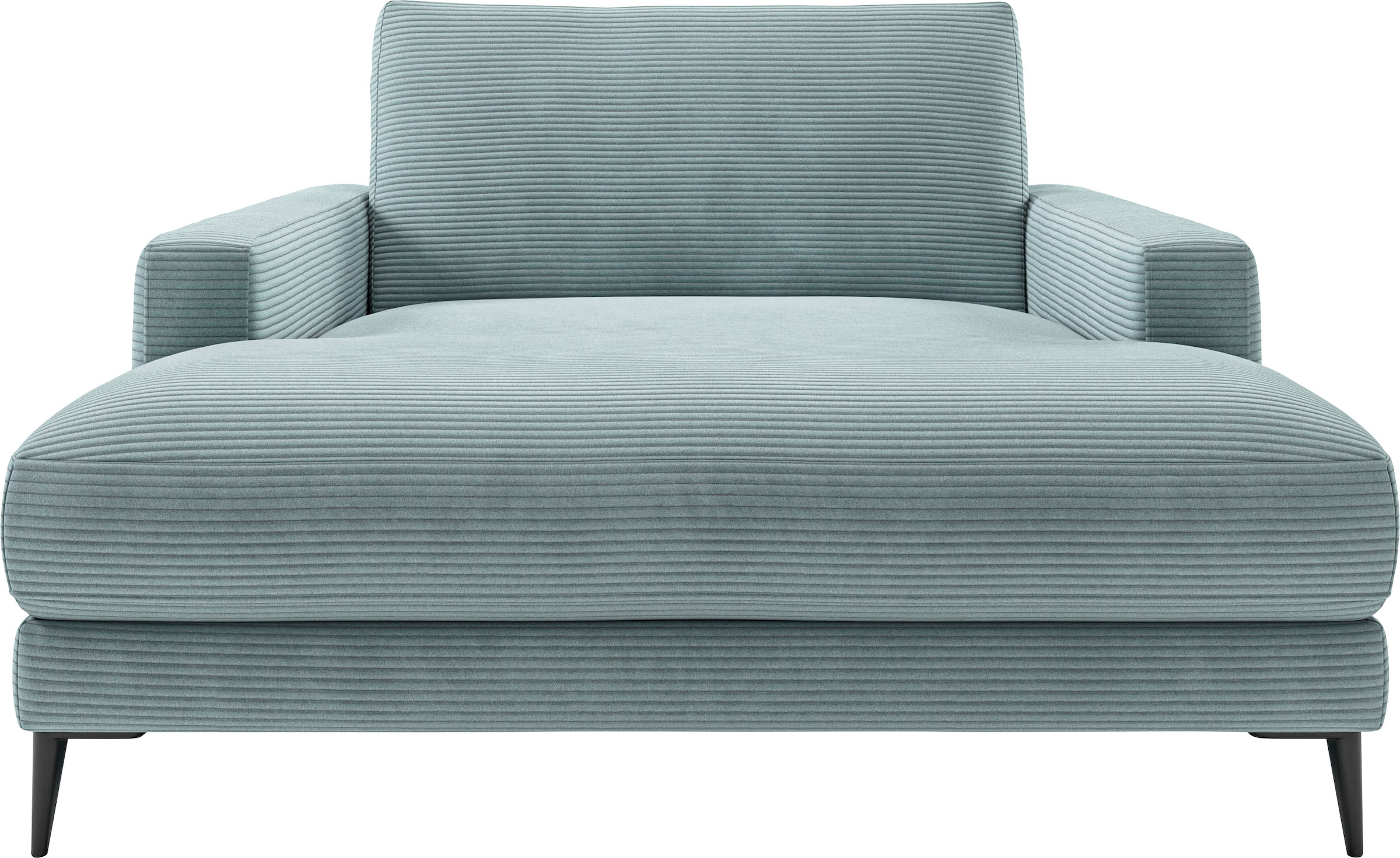 Chaiselongue HOME AFFAIRE, B:132cm H:84cm T:170cm, blau, 88% Polyester, 12% Polyacryl, Sofas, "Downtown Loungemöbel zum Relaxen, B/T/H: 132/170/84