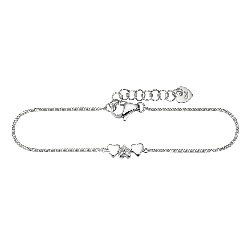 CAÏ Armband »925/- Sterling Silber rhodiniert Zirkonia«