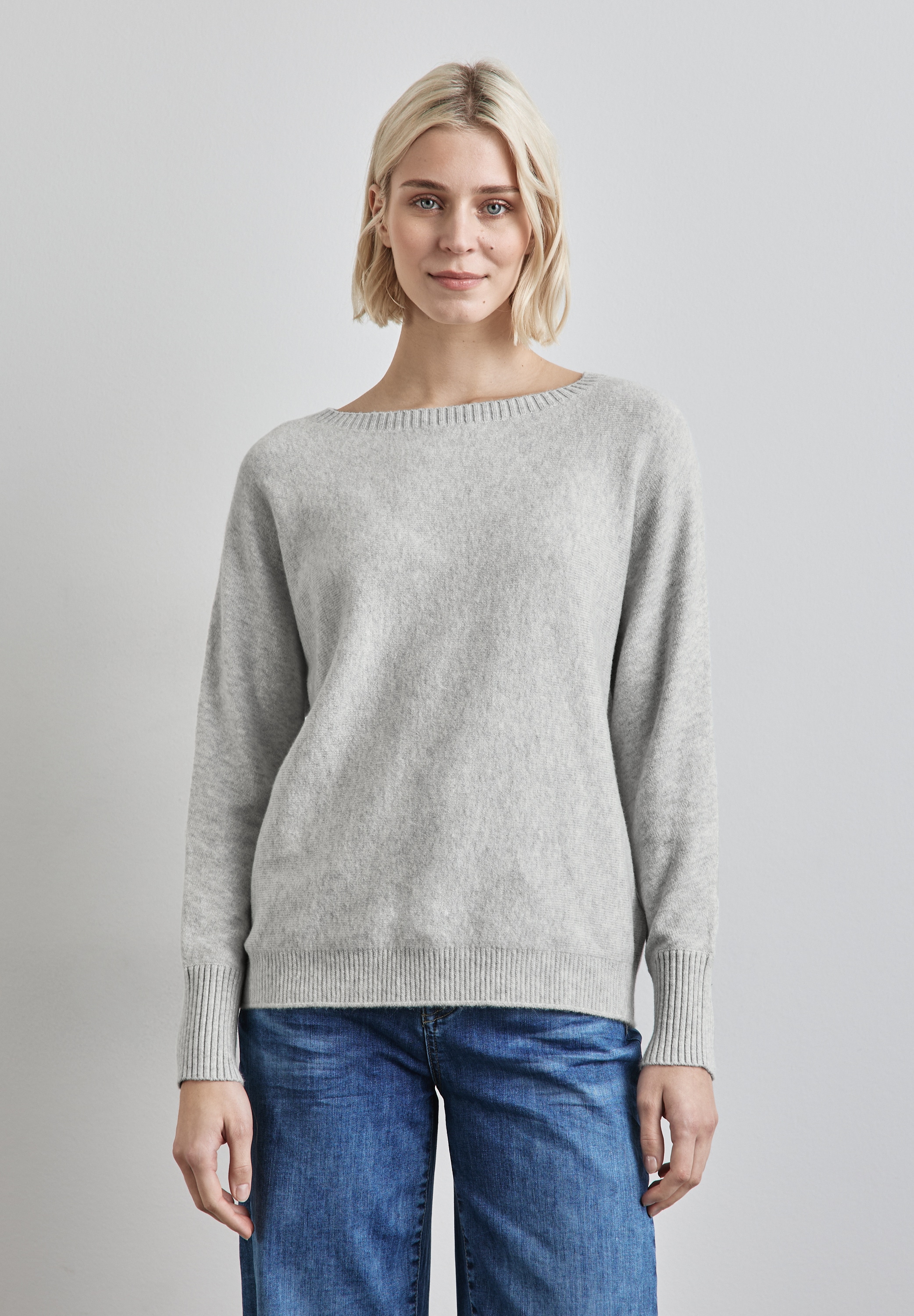 STREET ONE Strickpullover, mit U-Boot-Ausschnitt günstig online kaufen