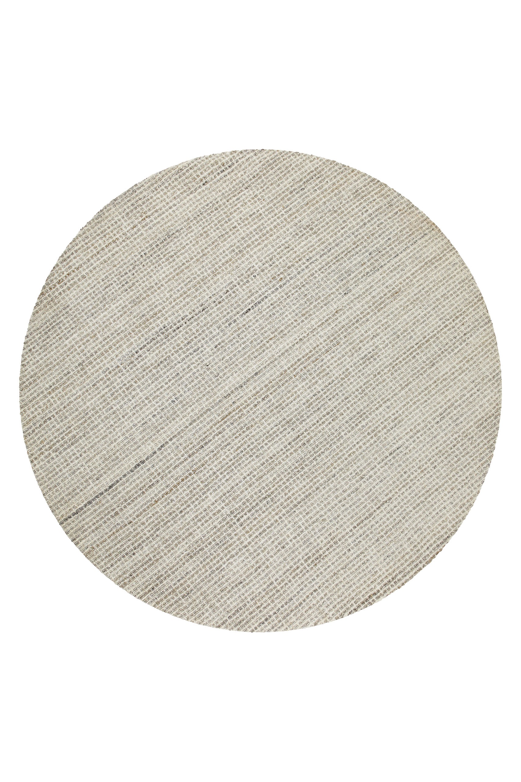 Wecon home Teppich »Hamptons FOURTEEN«, rund, 10 mm Höhe, Fasermix, Kurzflor, Wohnzimmer, Schlafzimmer, elegant, Karo-Muster