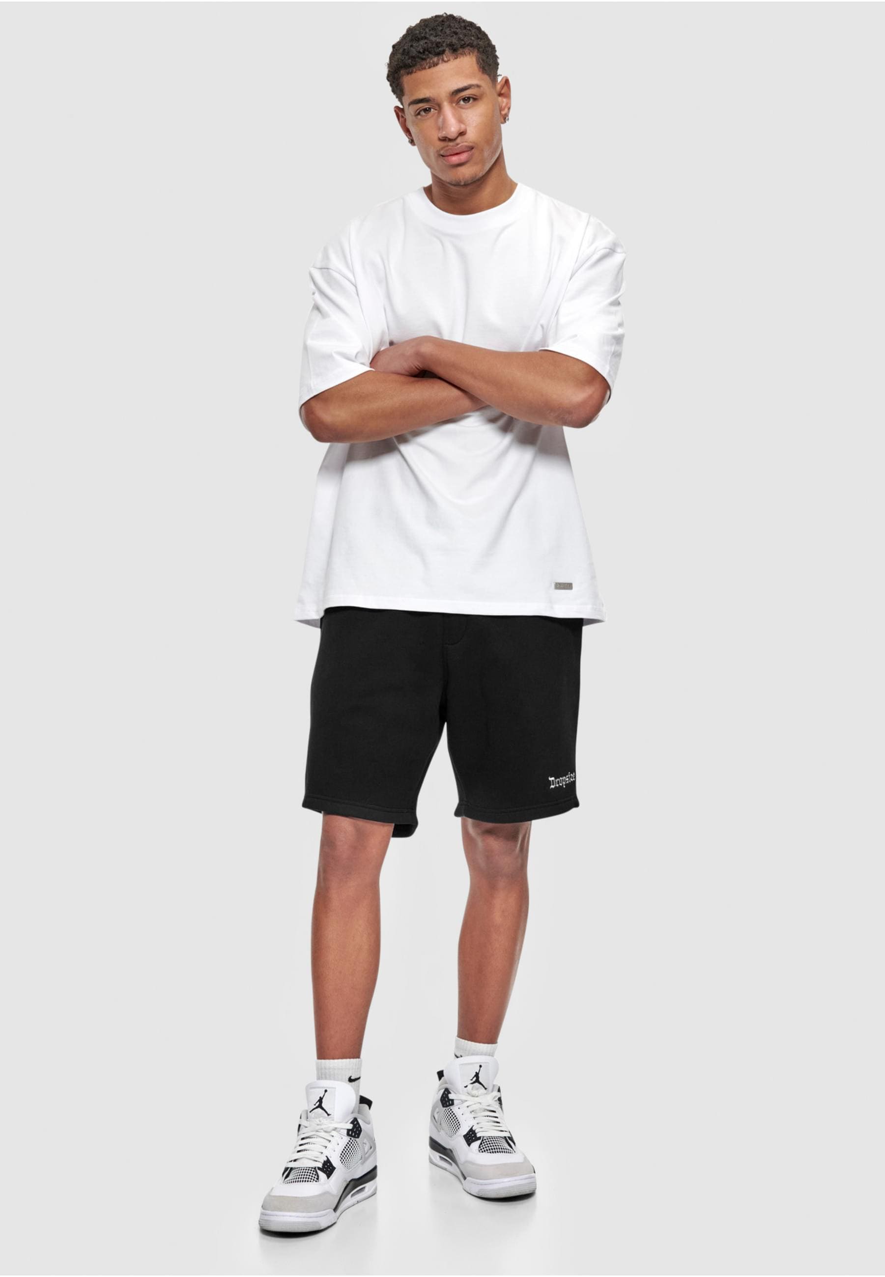 Dropsize Sweatshorts »Dropsize Herren Dropsize Heavy Embo Sweatshorts«, (1 tlg.)