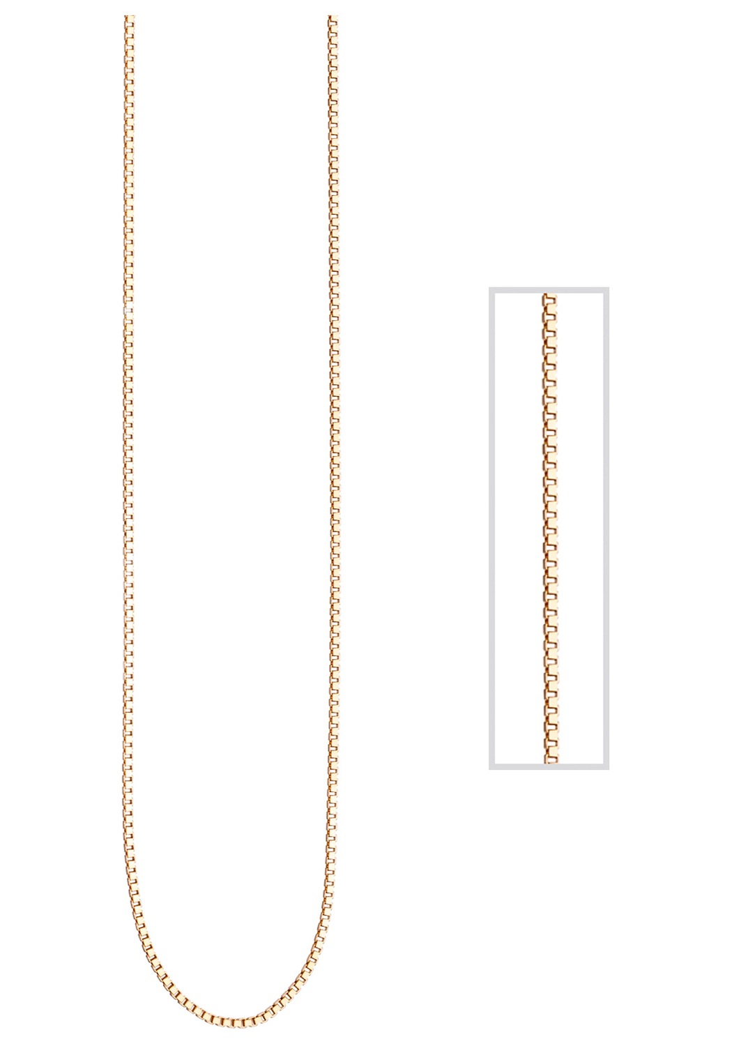 JOBO Kette cm | vergoldet ohne Anhänger, kaufen Silber BAUR Venezianerkette online 925 42 rosé