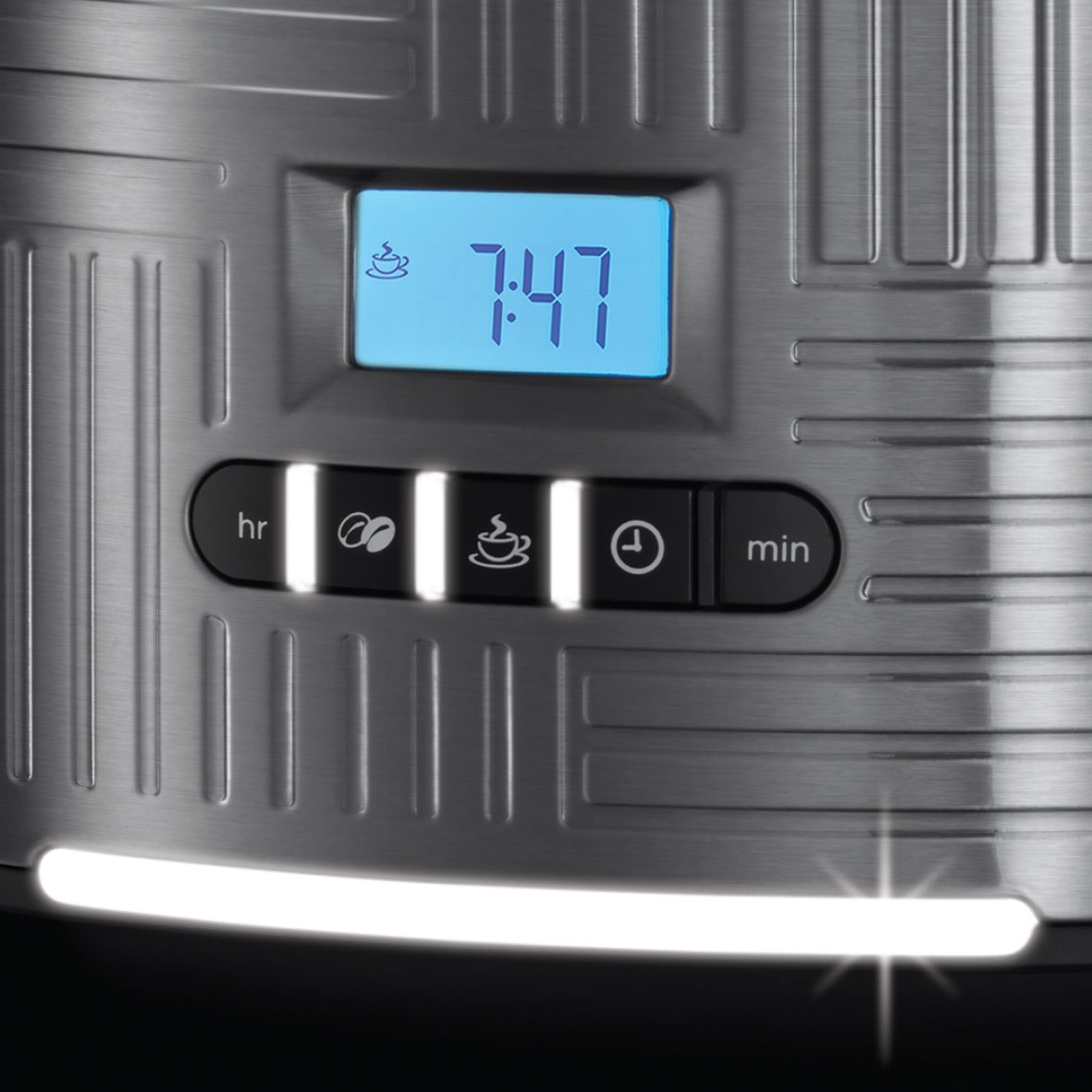 RUSSELL HOBBS Filterkaffeemaschine »Geo Steel 25270-56« 1,5 l Kaffeekanne Papierfilter 1x4