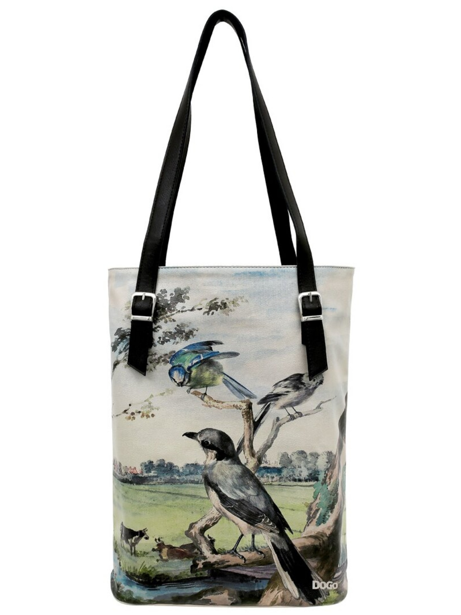 DOGO Umhängetasche "Damen Tall Bag Birds Of The Castle Vegan Damen Handtasc günstig online kaufen