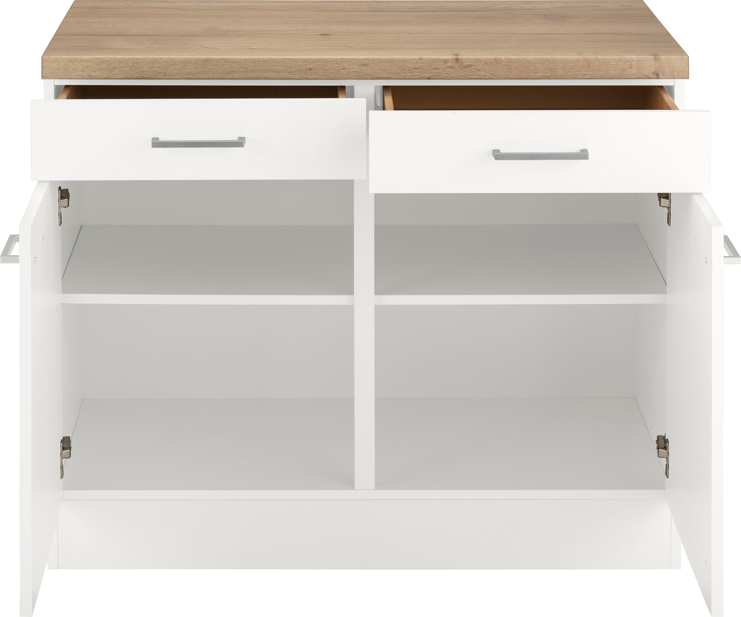 OPTIFIT Unterschrank »Iver«, Breite 100 cm, 2 Türen und 2 Schubkästen, mit 38 mm Arbeitsplatte