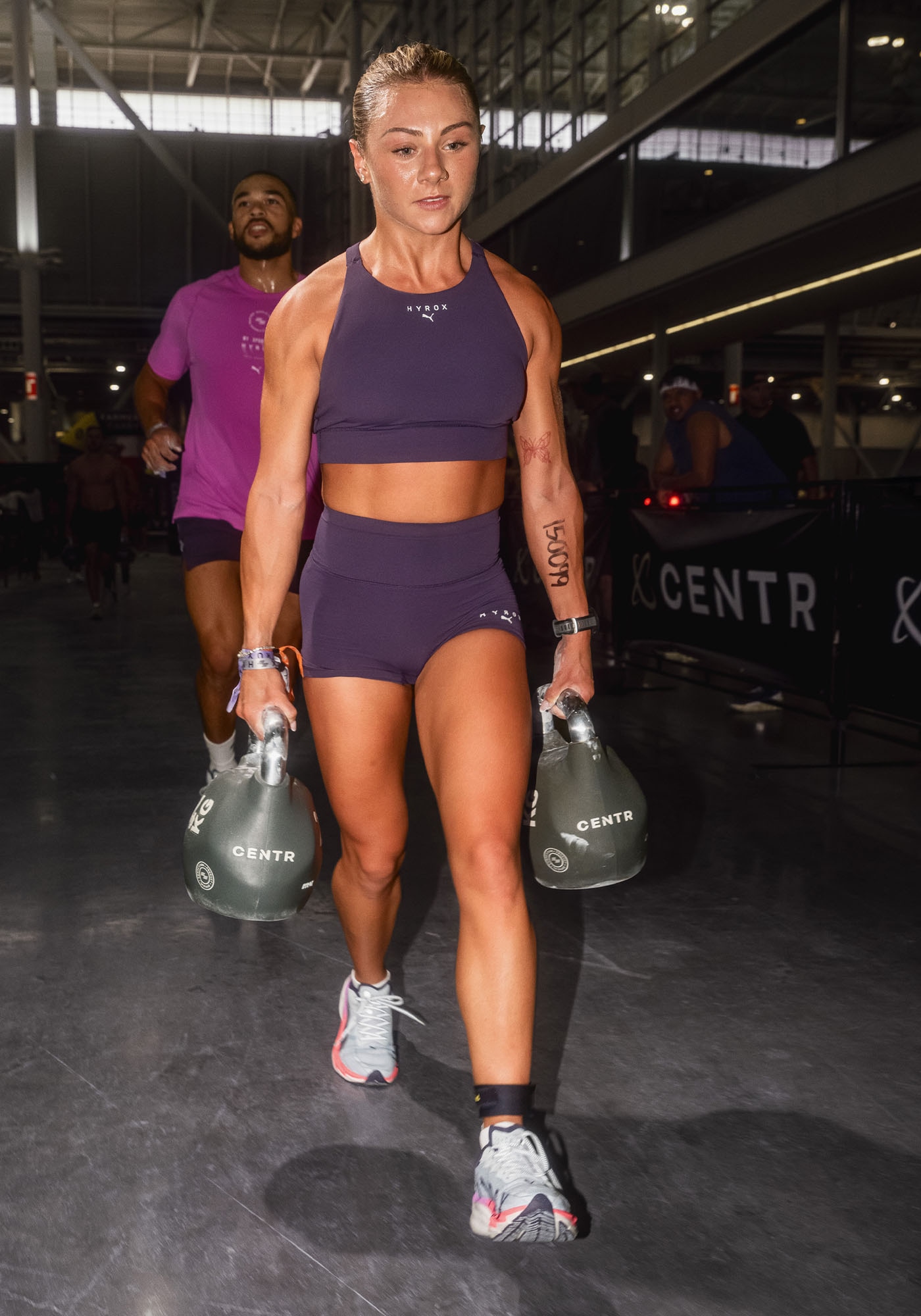 PUMA Trainingsshorts »W  X HYROX SHAPELUXE 3" TIGHT SHORT«  für Fitness und sportliche Aktivitäten, mit LYCRA® Adaptiv Faser