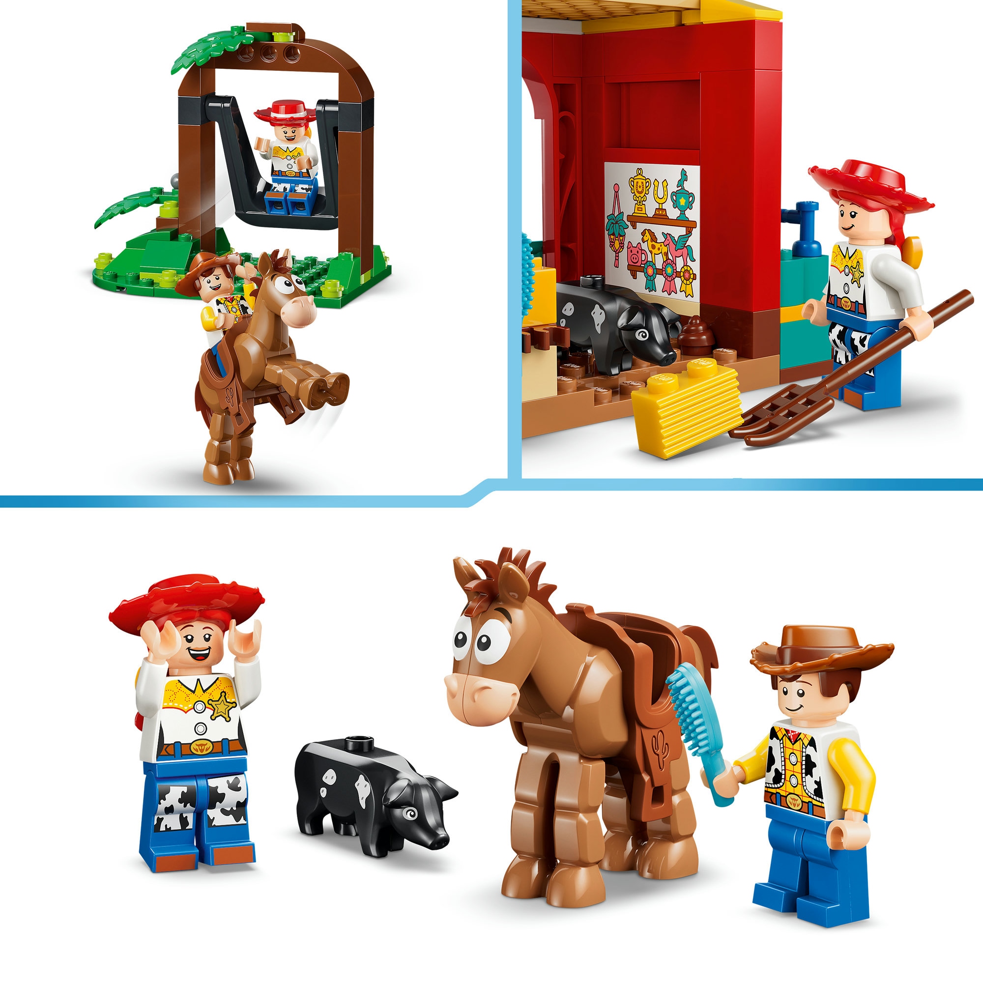 LEGO® Konstruktionsspielsteine »Blazes Pferderanch (43304), LEGO Disney Pixar«