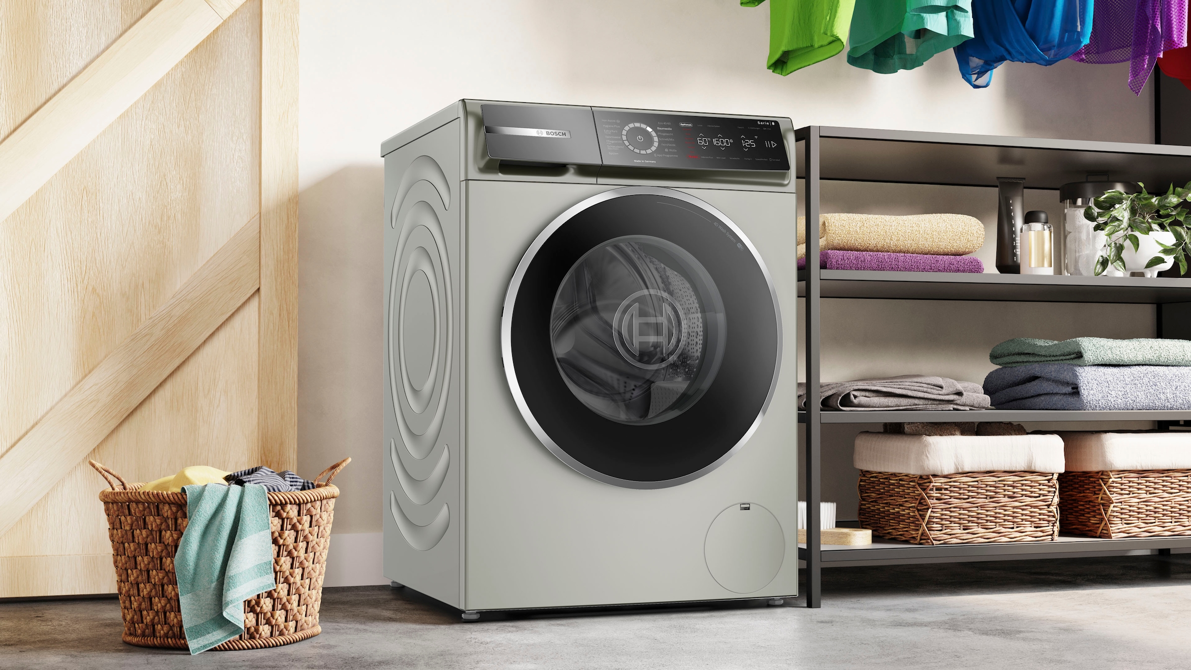 BOSCH Waschmaschine »WGB2560X0«, Serie 8, kg, auf Rechnung | BAUR 1600 WGB2560X0, 10 U/min