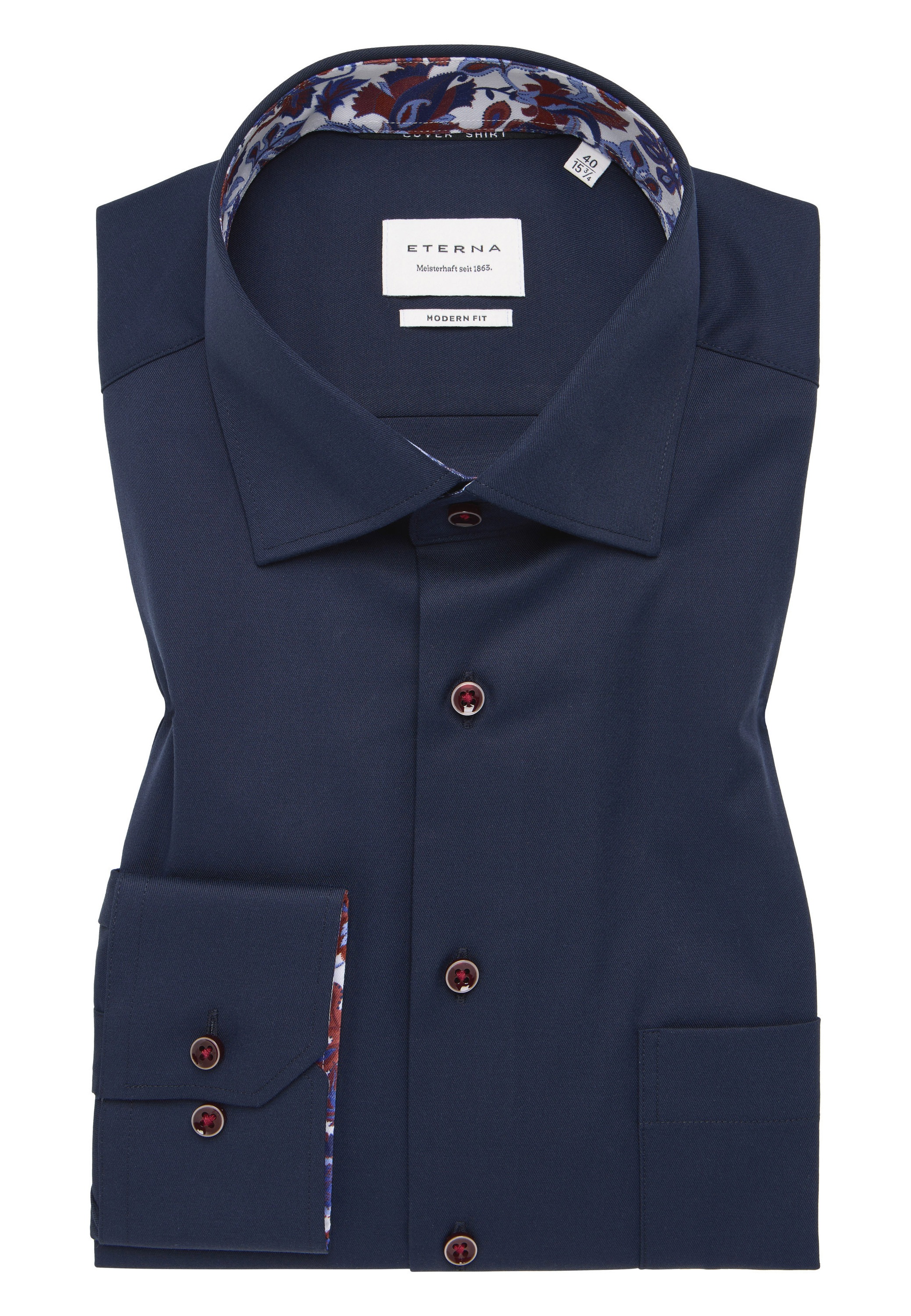 Eterna Langarmhemd »MODERN FIT«, NON IRON (bügelfrei)