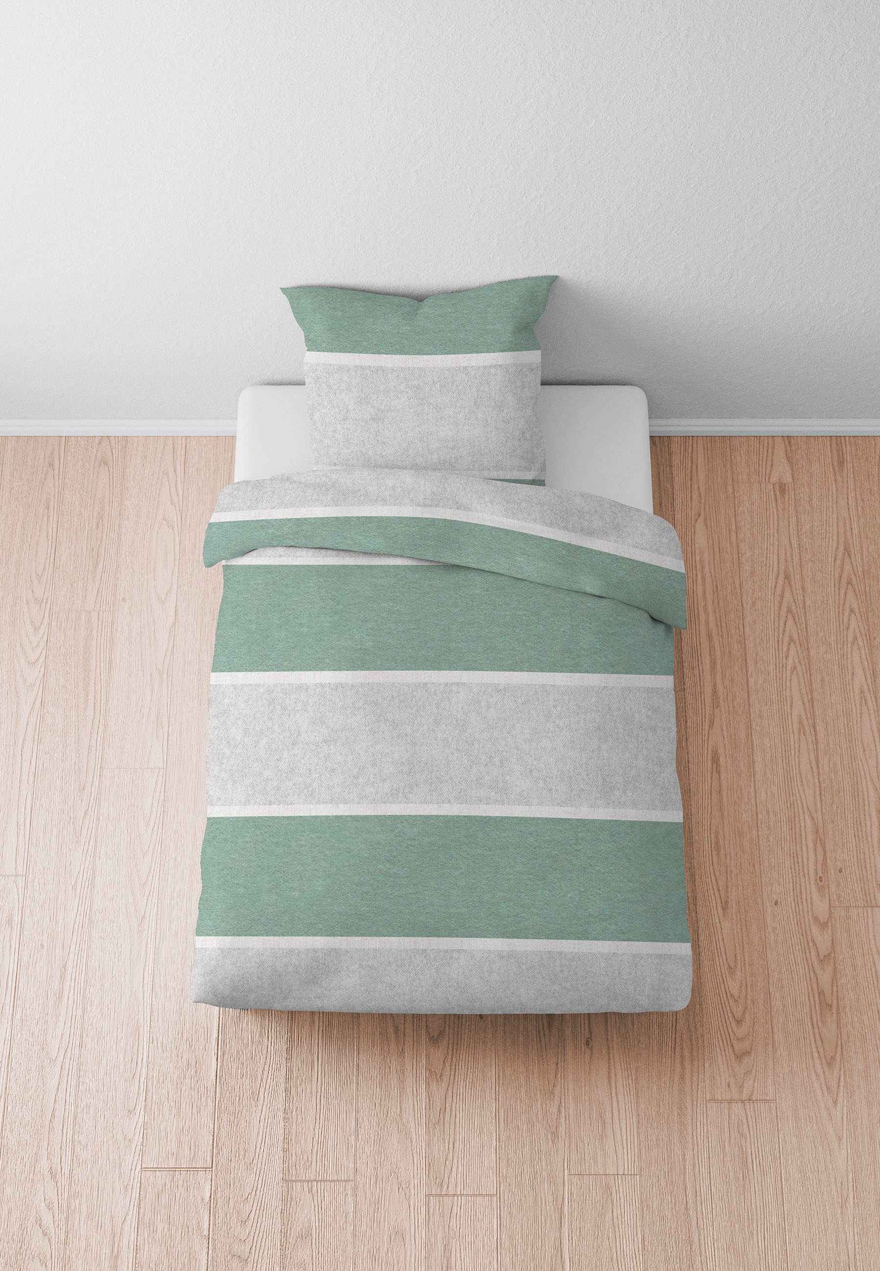 Biberna Bettwäsche "Jonas" 2 Stk. kuschelig warm, weich, pflegeleicht, 100% günstig online kaufen