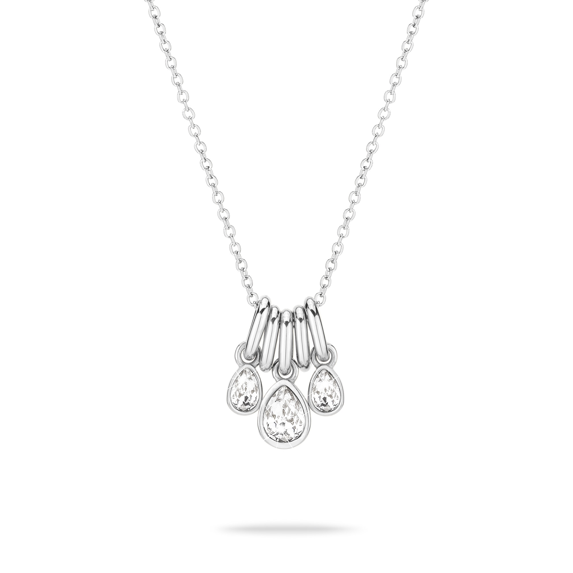 Echtzeit EJ-0018-N-45 Drop Pendant Necklace Silver