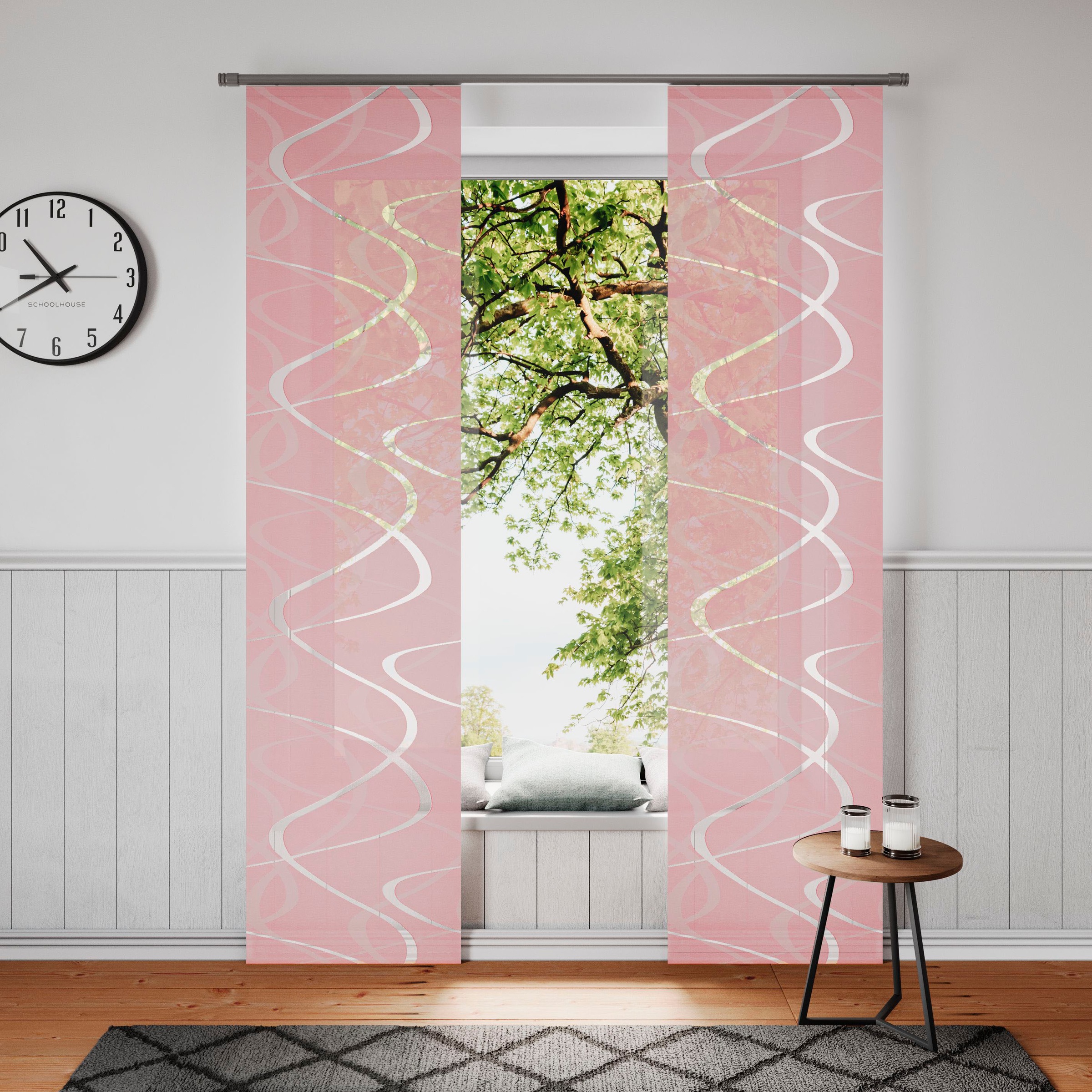 Neutex for you Schiebegardine "Pelotas" Klettband 1 Stk. tlg. inkl. Befesti günstig online kaufen