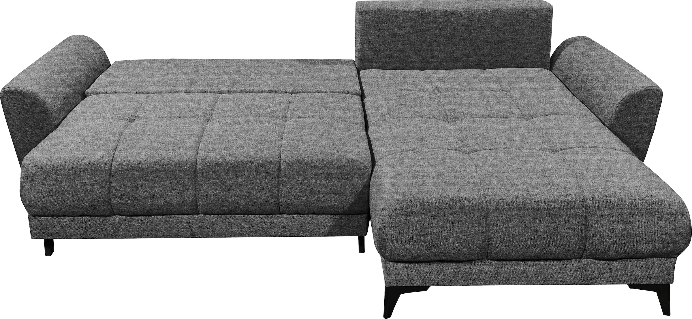 ED EXCITING DESIGN Ecksofa »Bern L-Form«, mit Bettfunktion, Bettkasten & 3 Zierkissen