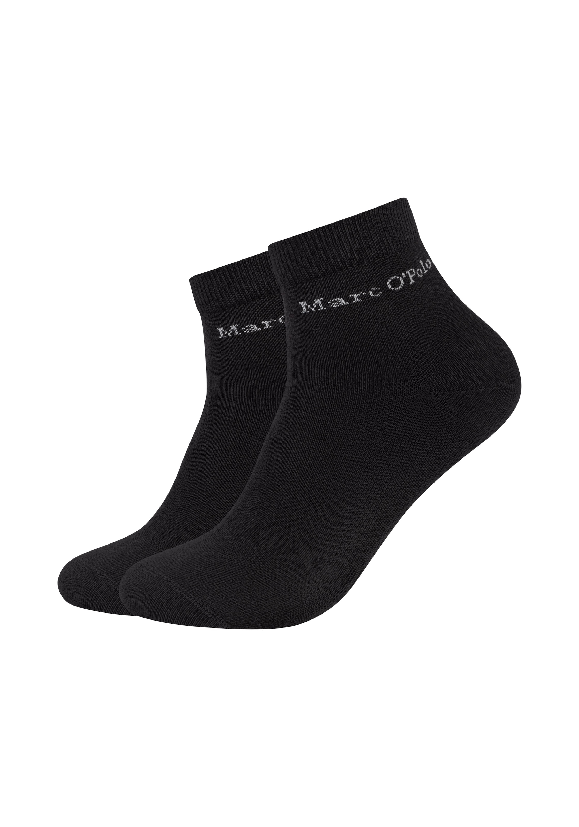 Marc O'Polo Kurzsocken 2 Paar,  aus gekämmter Baumwolle, mit handgekettelter Zehennaht