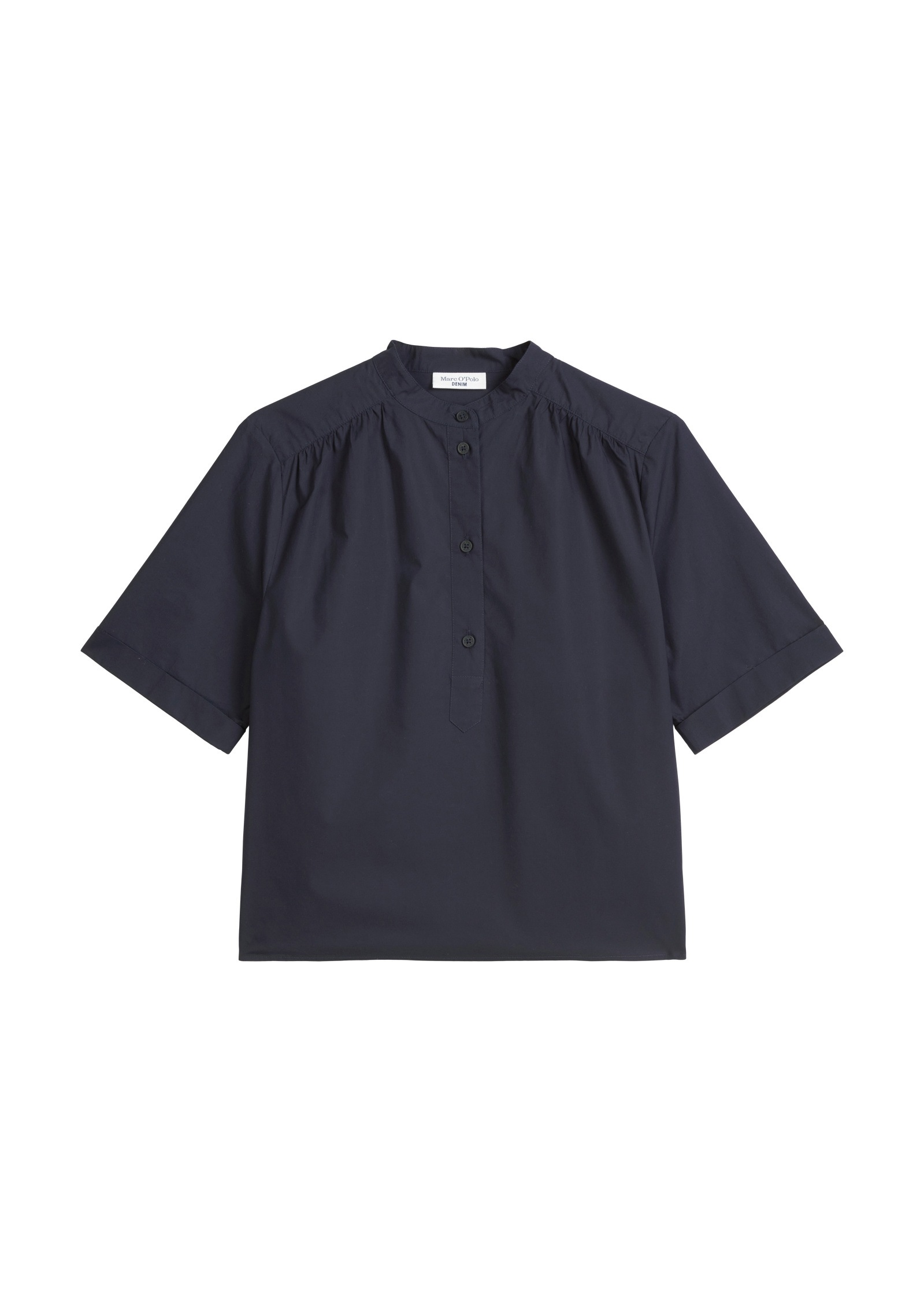 Marc O'Polo DENIM Kurzarmbluse »aus Papertouch Popeline«