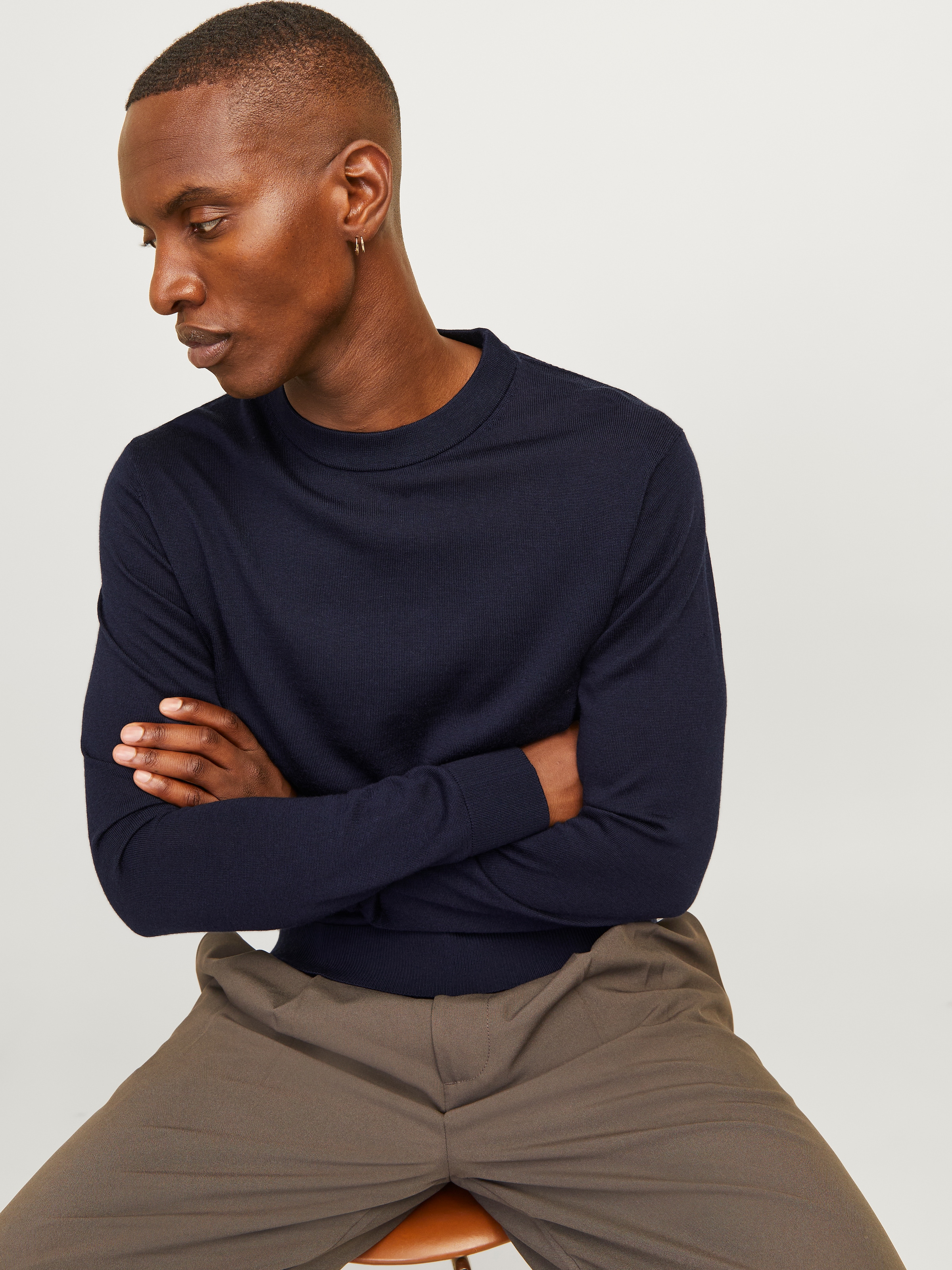 Jack & Jones Strickpullover »JPRBLAMILANO STITCH KNIT CREW NECK SN«