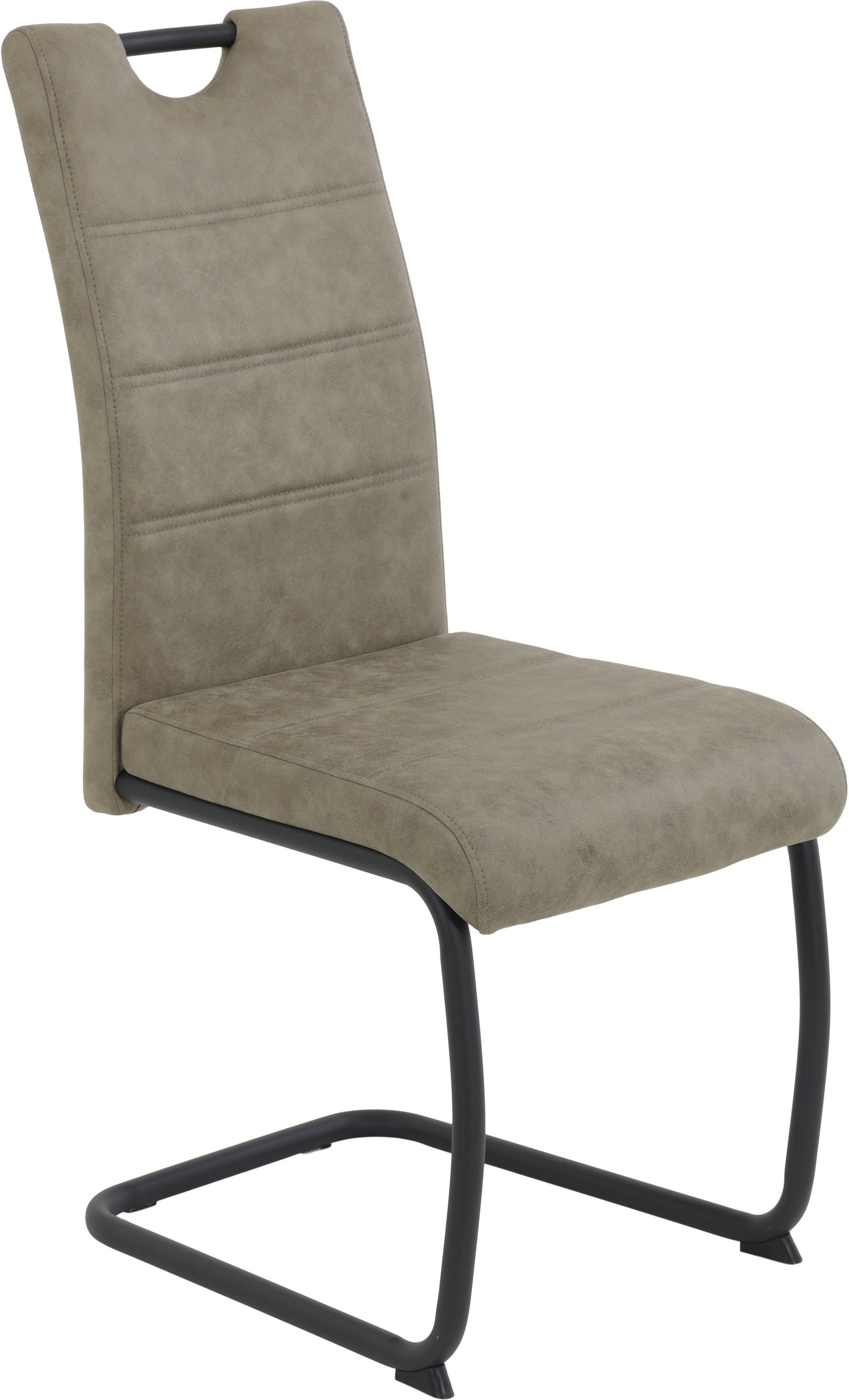 Thumbnail - HELA "DUNJA" (Set) 2 Stk.Schwingstuhl; Vintage Optik; mit Griff; Rundrohrgestell